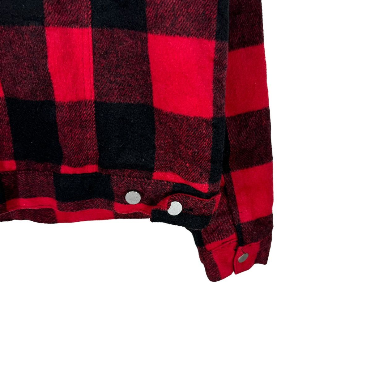 Japanese Brand ☀️MNML BIKERS RED TARTAN BUTTON JACKET Size US L / EU 52-54 / 3 - 6 Thumbnail