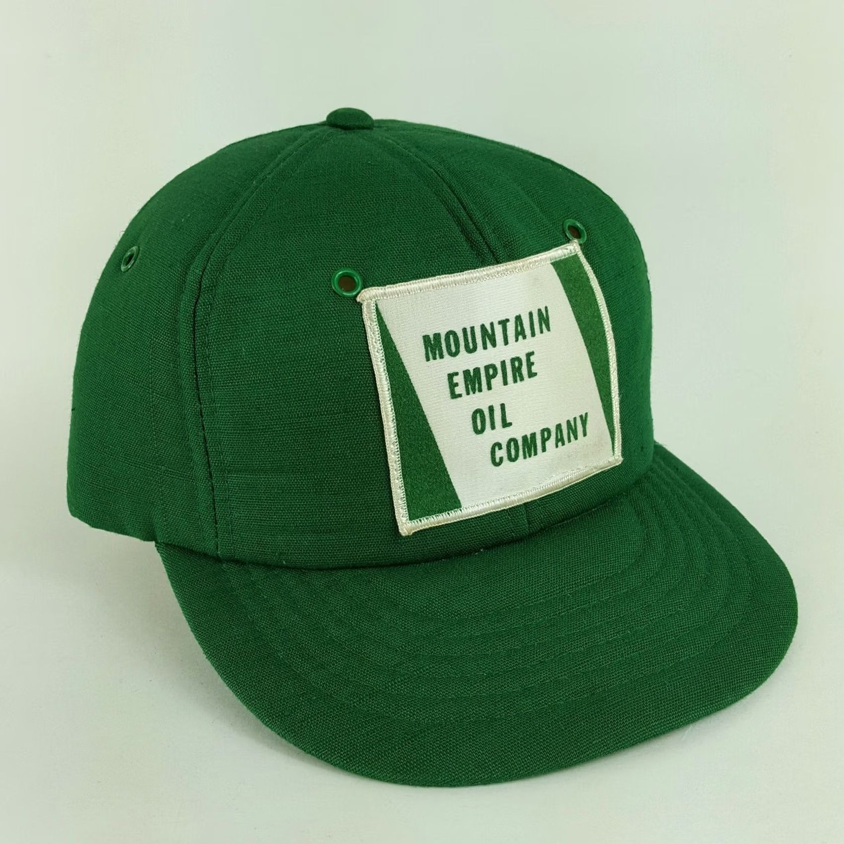 Vintage Vintage Snap-Back Foam Green Patch Trucker Hat Cap Men's Adjustable Embroidered Logo 80s Retro Oil Gas Transportation Size ONE SIZE - 4 Thumbnail