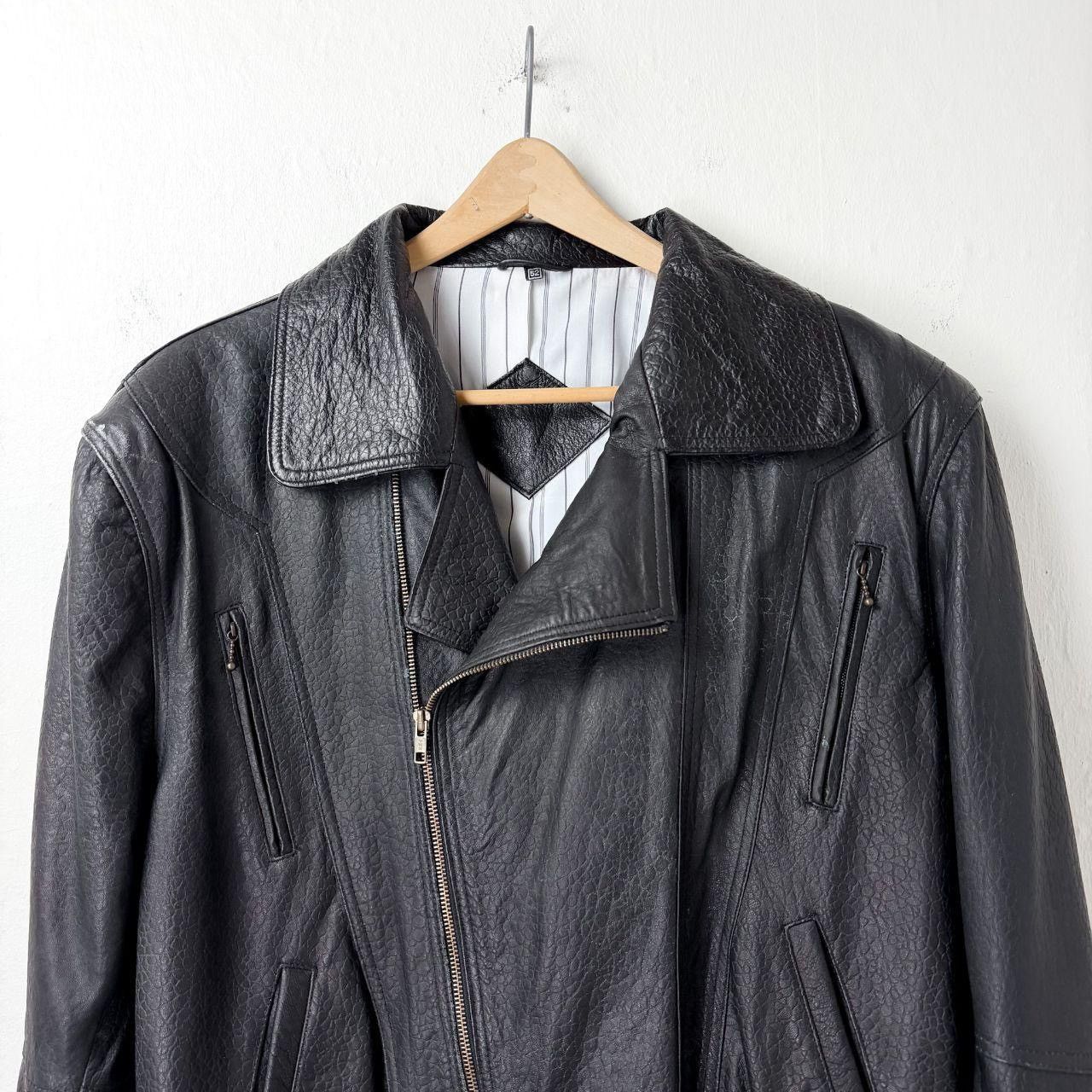 Vintage 90s Lambskin Biker Leather Jacket Size US L / EU 52-54 / 3 - 4 Thumbnail