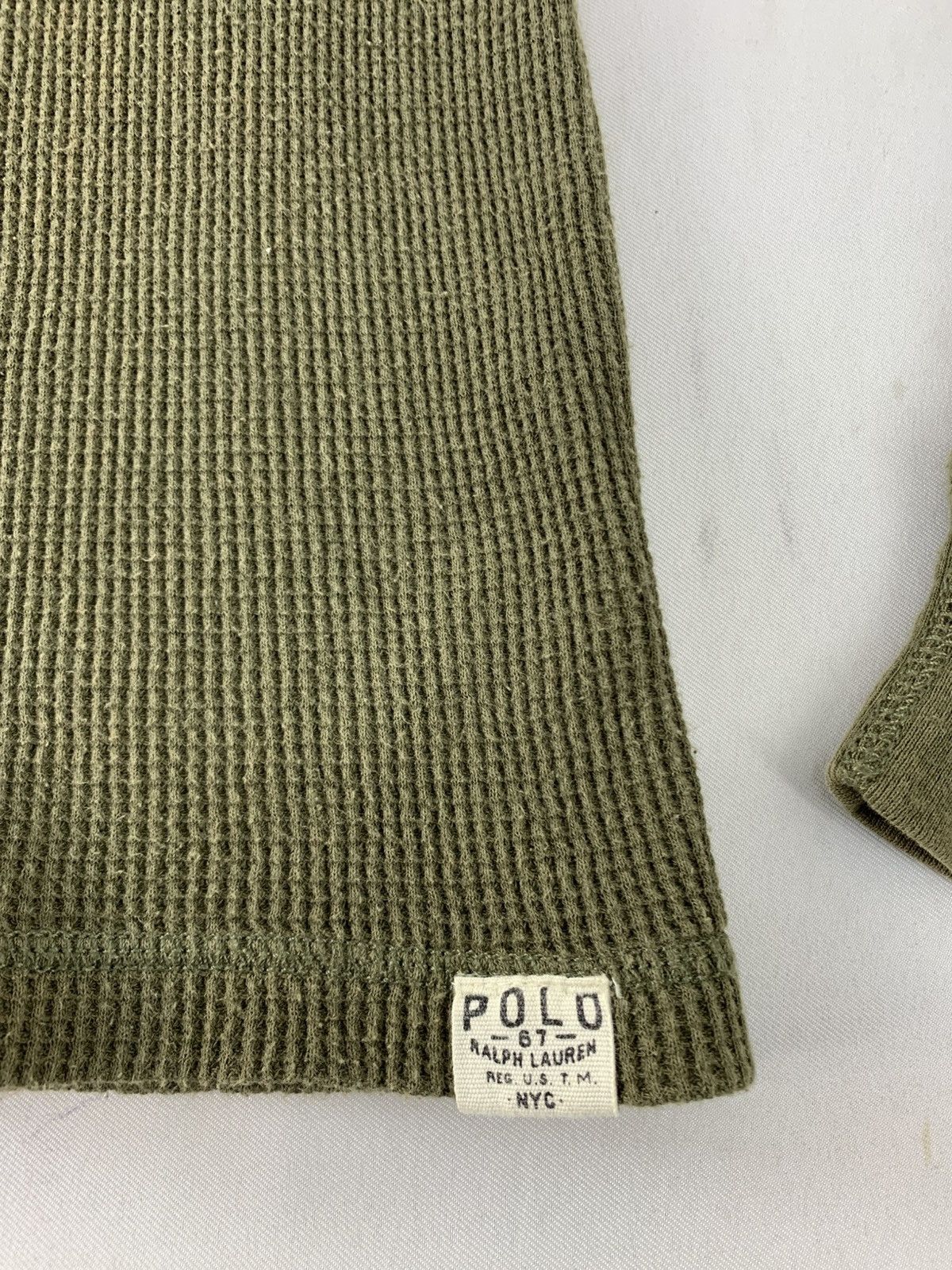 Polo Ralph Lauren Polo by Ralph Lauren Waffle Plain Longsleeve Tee Tshirt Size L / US 10 / IT 46 - 4 Thumbnail
