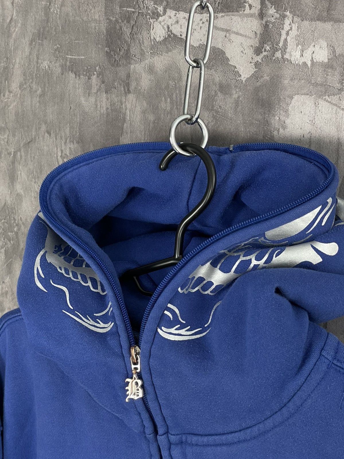 If Six Was Nine × Japanese Brand × Le Grande Bleu (L.G.B.) Vintage “Loyalty Made Me Lonely” Full Zip Skeleton Hoodie Size US M / EU 48-50 / 2 - 9 Thumbnail