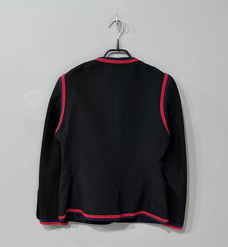 Gucci Gucci Black and red pearl button clip jacket 2501-Nextarrow Size US XXS / EU 40 - 3 Thumbnail