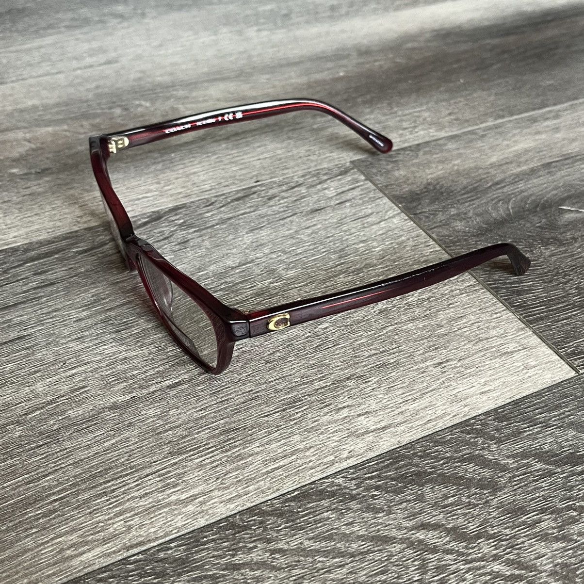 Coach Coach HC 6196U 5713 Transparent Red Eyeglasses 52□16 Frames Size ONE SIZE - 4 Thumbnail