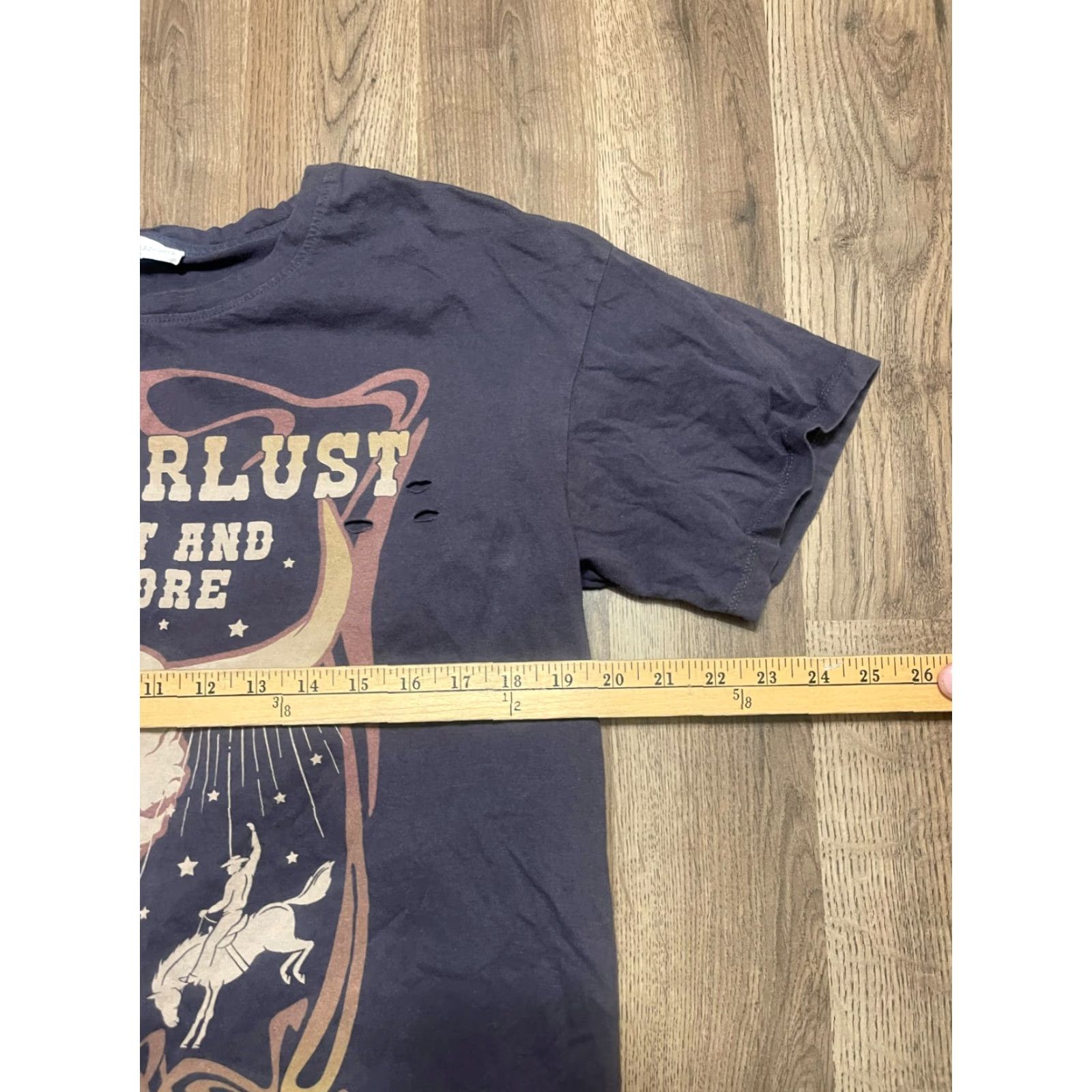 Vintage Love & Lazy Days Shirt Womens XL Gray Wanderlust Get Out and Explore Casual T-Shirt Short Sleeve Crew Neck Pullover Brand Lazy Days Regular Fit Size XL / US 12-14 / IT 48-50 - 7 Thumbnail