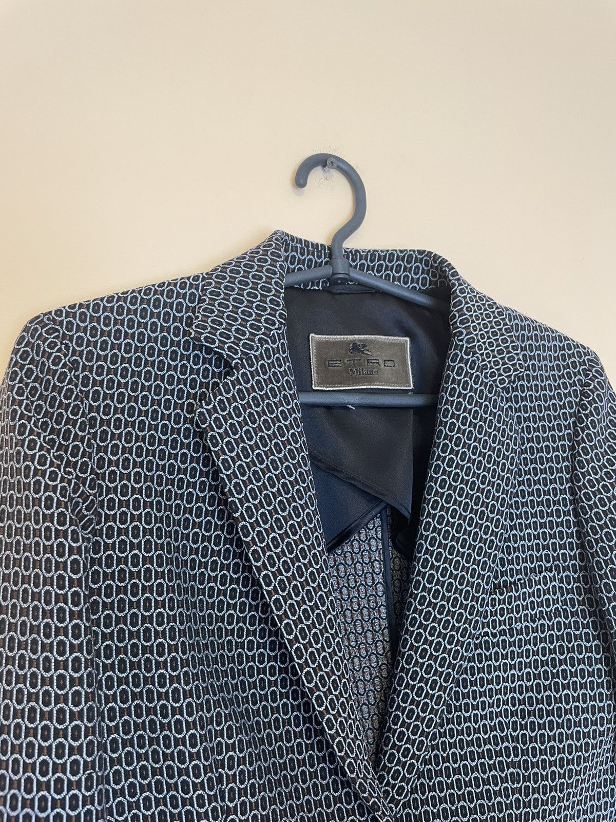 Etro Etro Milano One Button Women Pattern Wool Blazer Size M / US 6-8 / IT 42-44 - 4 Thumbnail
