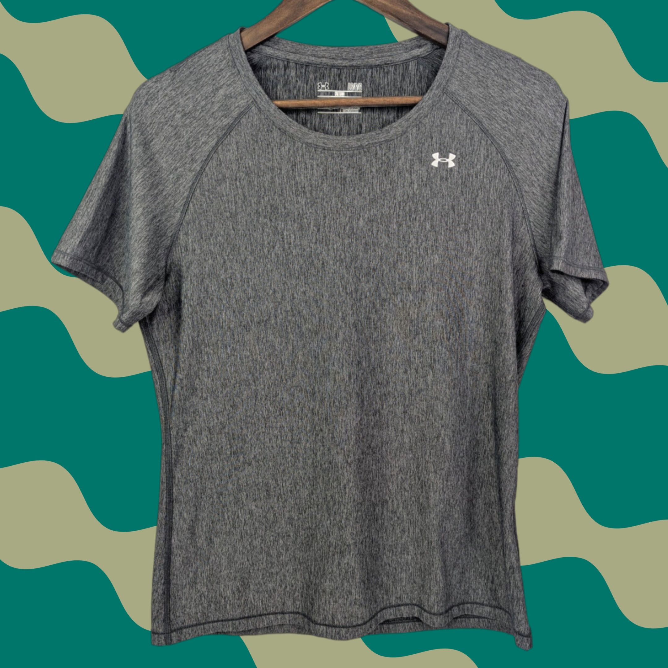 Under Armour Under Armour HeatGear Fitted Alpha T-Shirt Raspberry Grey Womens Large Size L / US 10 / IT 46 - 1 Thumbnail