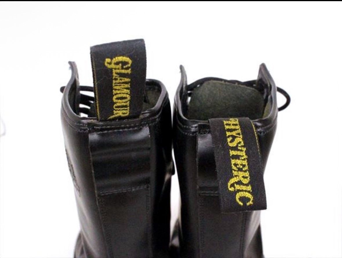 Hysteric Glamour Hystertic Glamour Women's Black Leather Combat Boots Size US 7.5 / IT 37.5 - 9 Thumbnail