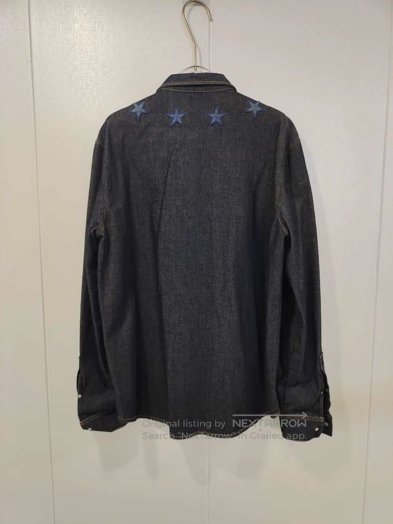 Givenchy Givenchy Denim Shirt with Star Embroidery, Men's Size US XXL / EU 58 / 5 - 2 Thumbnail