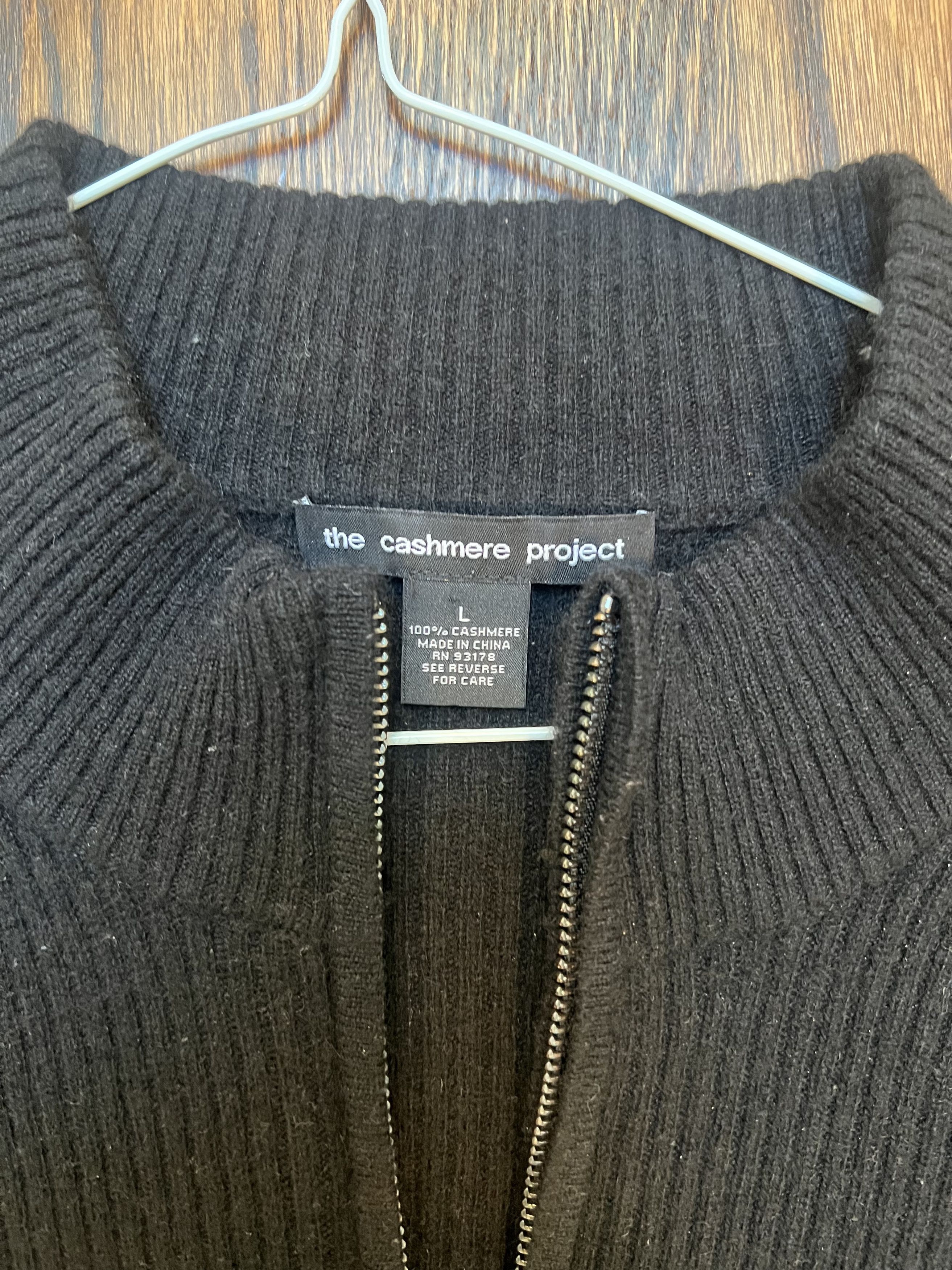 Other The Cashmere Project 100% Cashmere Pullover Sweater Black L Size US L / EU 52-54 / 3 - 2 Thumbnail