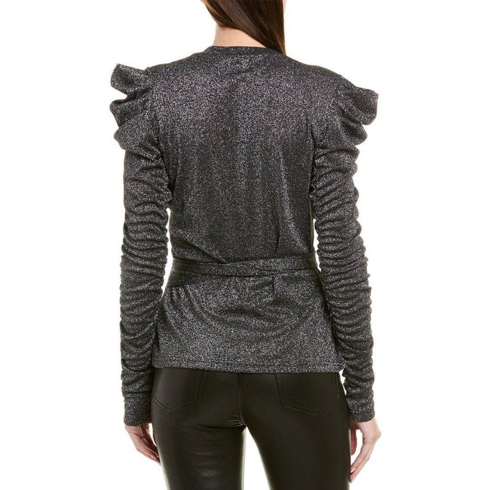 Other NWT New $148 Walter Baker Marwin Top Size L Black Silver Size L / US 10 / IT 46 - 2 Thumbnail