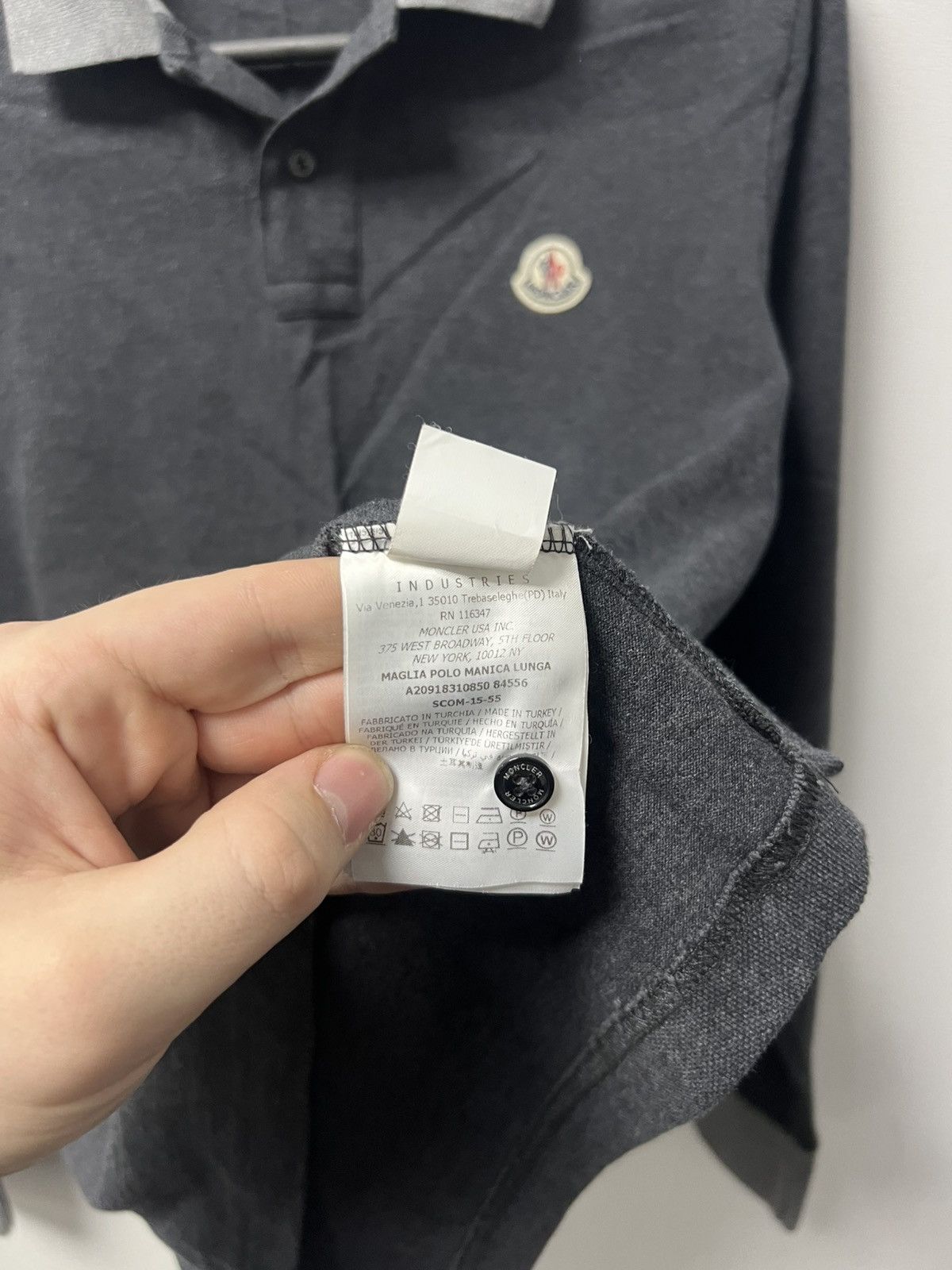 Moncler Moncler Polo Long Sleeve Size US S / EU 44-46 / 1 - 9 Thumbnail