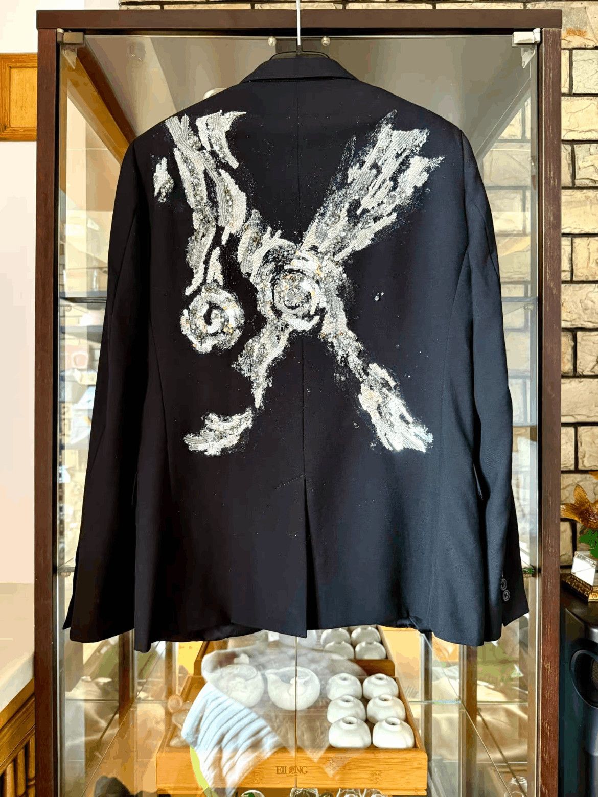 Sz 52 Saint Laurent Paris 15SS Runway Crystal Pattern Jack