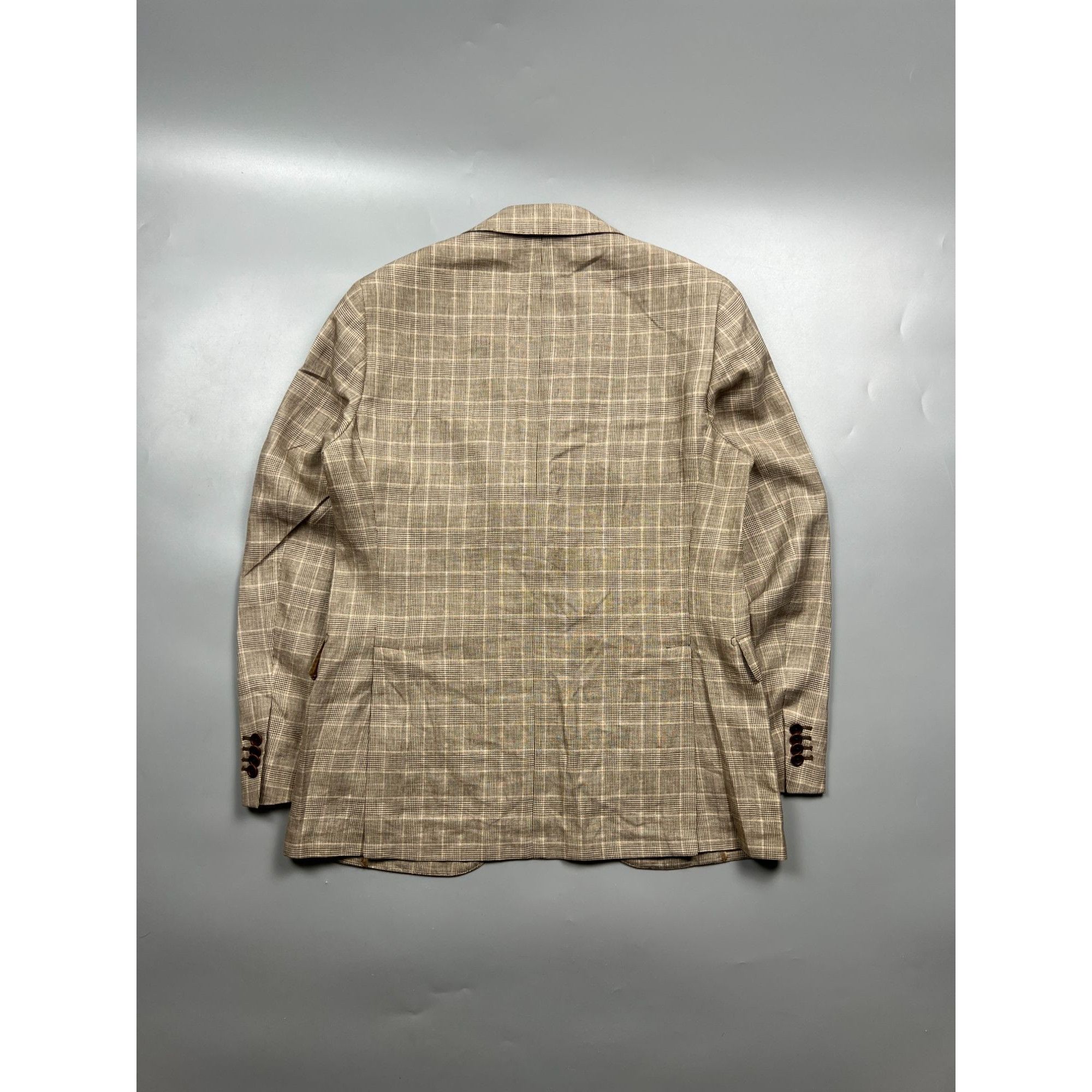 Loro Piana Flannel Bay Napoli Ing Loro Piana Linen Blend Blazer (Y0880) Size 40R - 12 Thumbnail