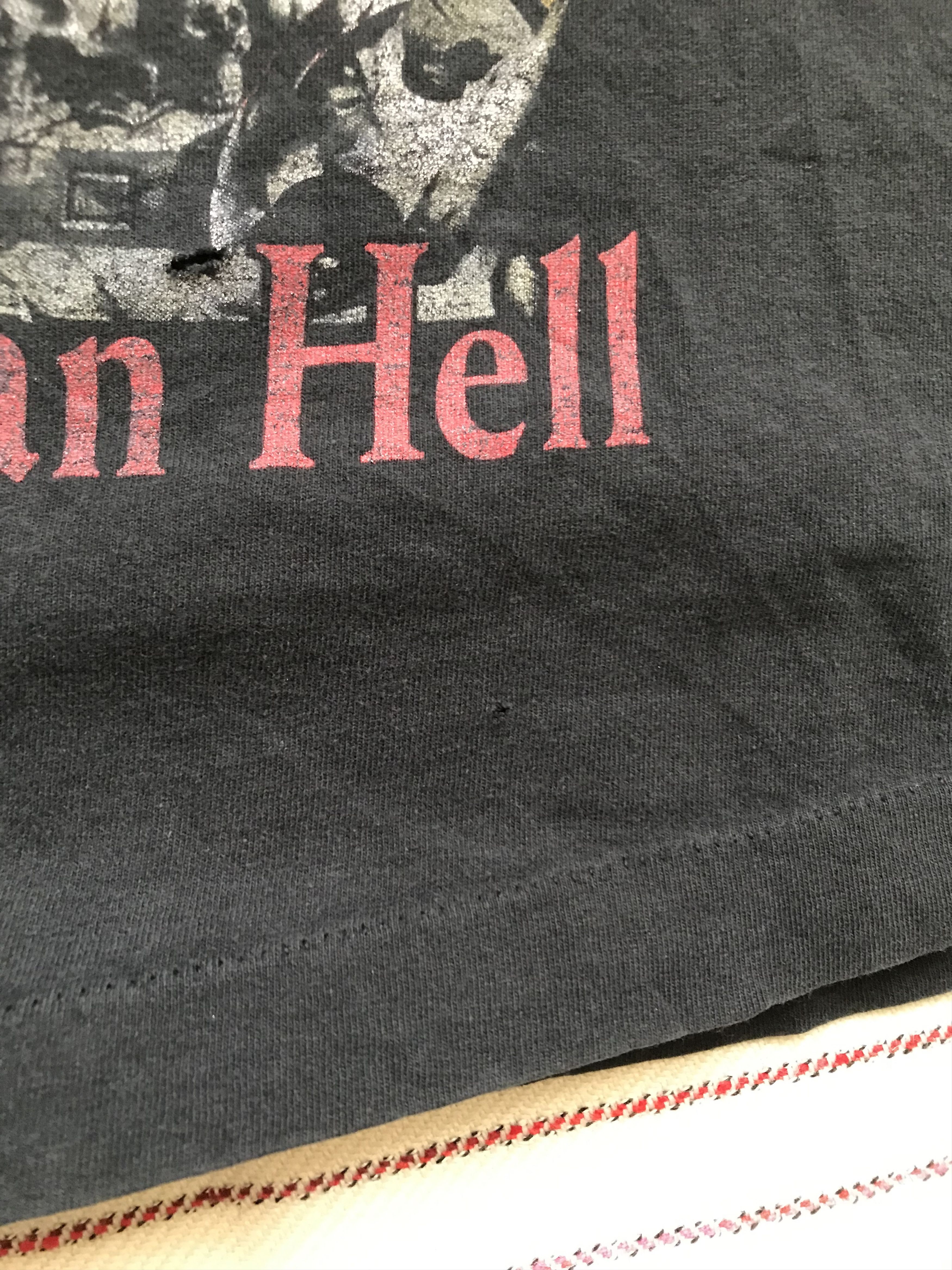 Band Tees × Vintage 90s Vintage Manowar Louder Than Hell Single Stitched T Shirt Size US L / EU 52-54 / 3 - 6 Thumbnail
