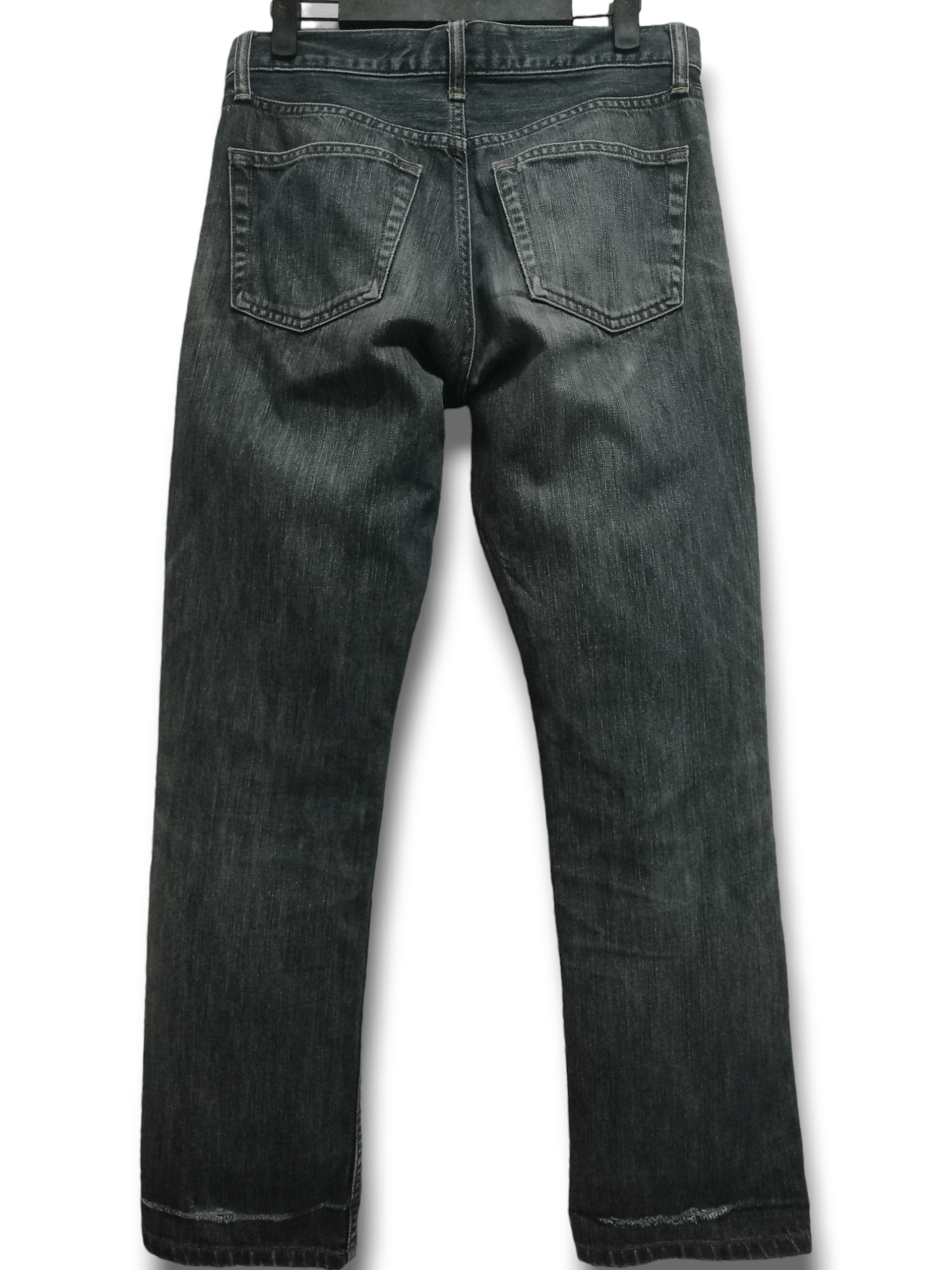 Japanese Brand × Uniqlo Vintage Japanese Uniqlo Blue Wash Distressed Jeans 30x28 Size US 30 / EU 46 - 2 Thumbnail