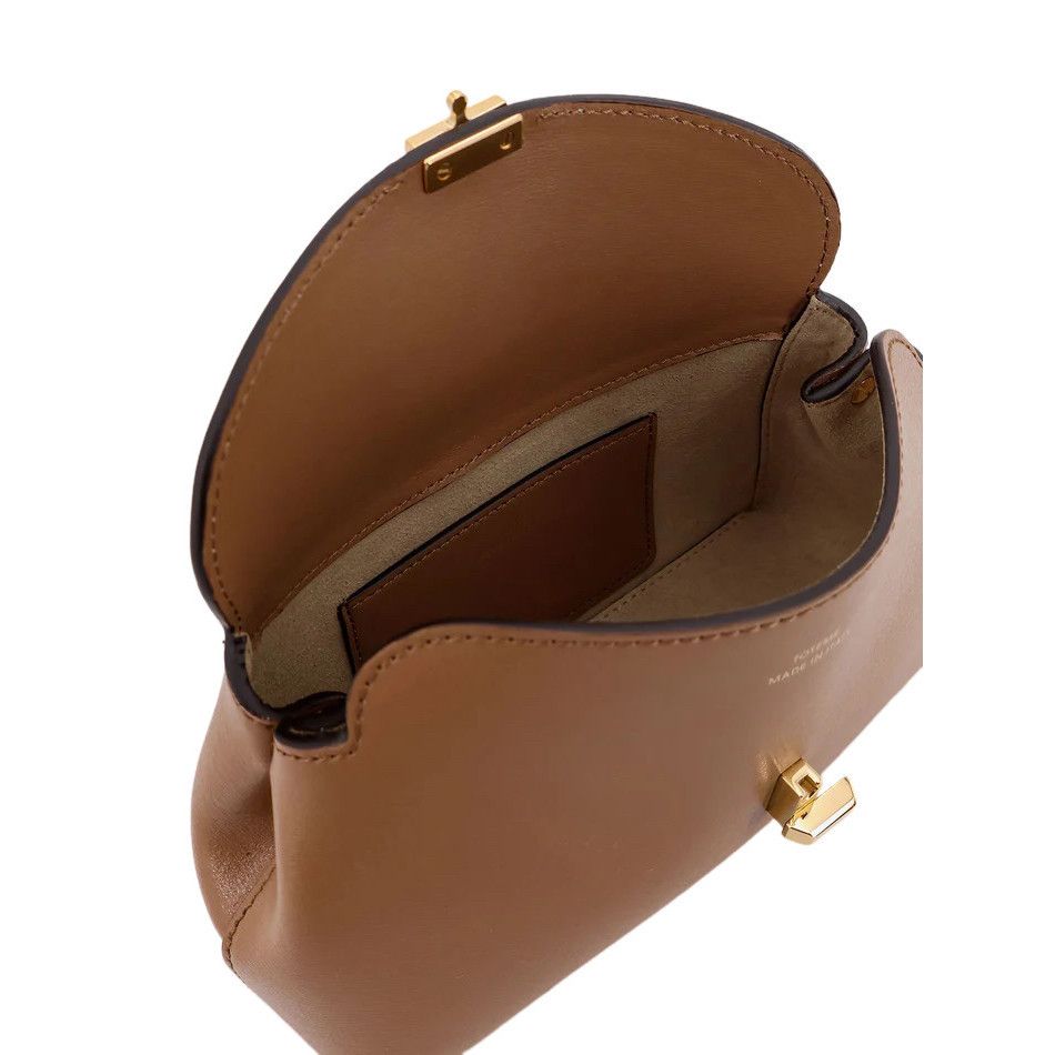 Toteme TOTEME T-Lock Brown Mini Clutch New Size ONE SIZE - 4 Thumbnail