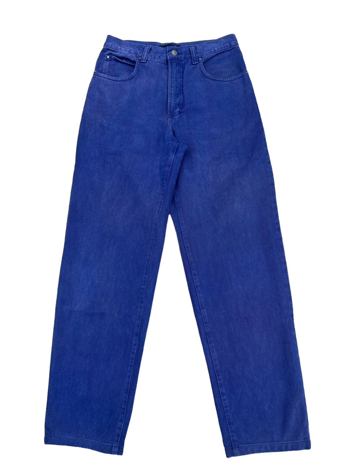 Versace Jeans Couture Vintage Versace Jeans Couture sun Faded Indigo Denim Baggy Size US 29 - 1 Thumbnail