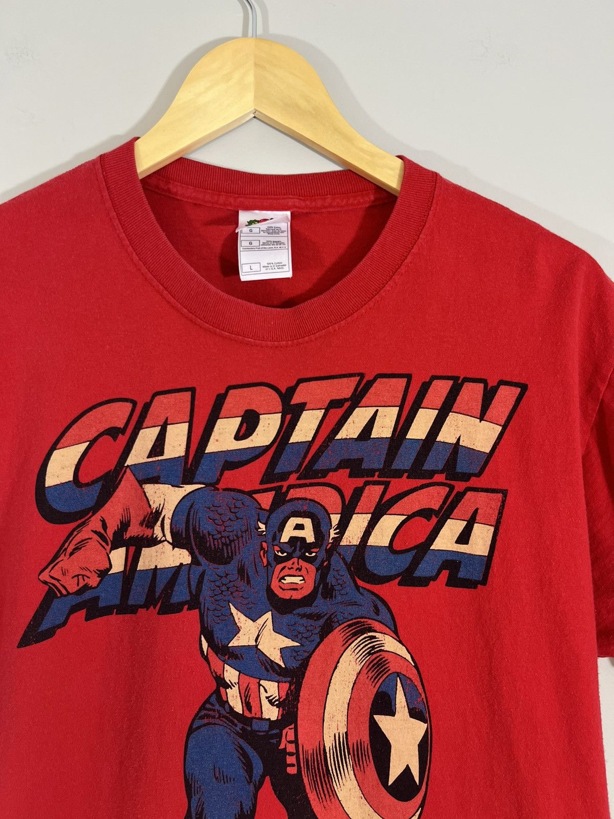 Marvel Comics Captain America Comic Marvel Superhero Faded Tee Size US L / EU 52-54 / 3 - 2 Thumbnail