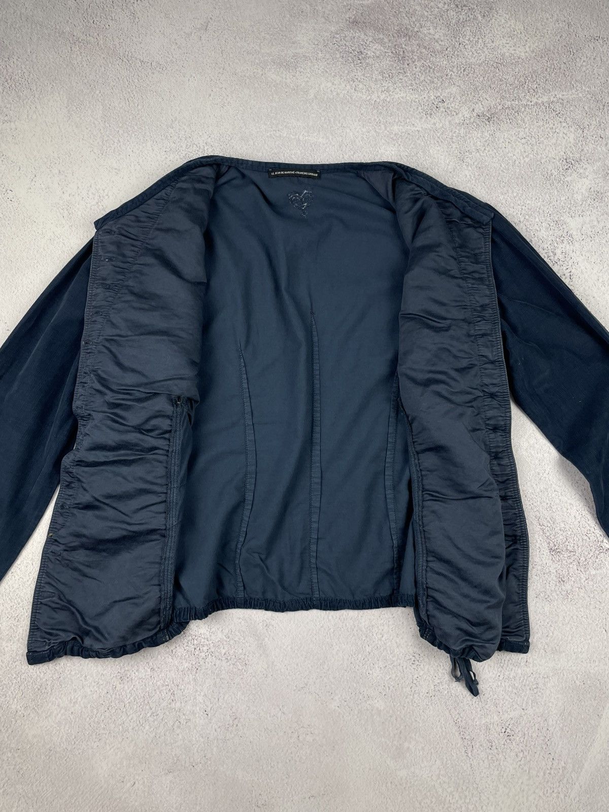 Marithe + Francois Girbaud Vintage Marithé + François Girbaud Shirt Jacket Navy Blue Size M / US 6-8 / IT 42-44 - 10 Thumbnail