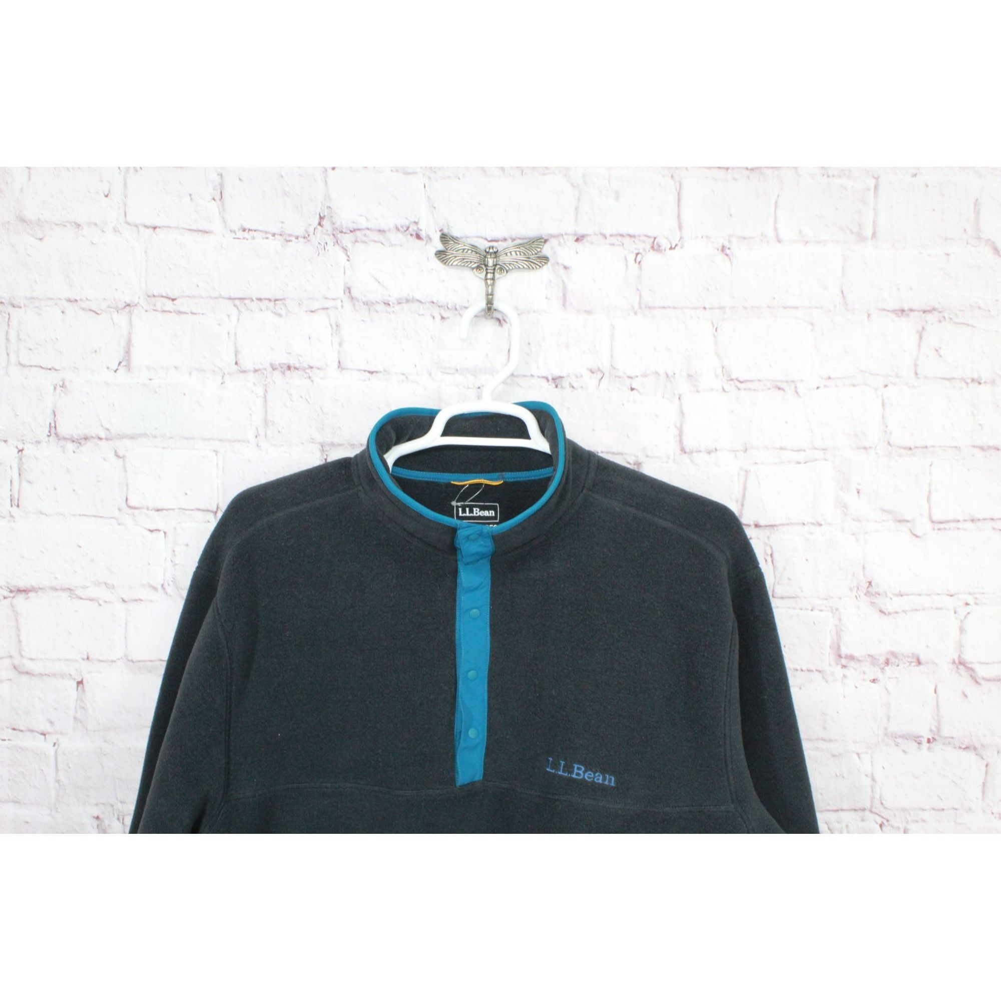 L.L. Bean LL Bean Classic Fleece Pullover Sweater Relaxed Size XL / US 12-14 / IT 48-50 - 9 Thumbnail