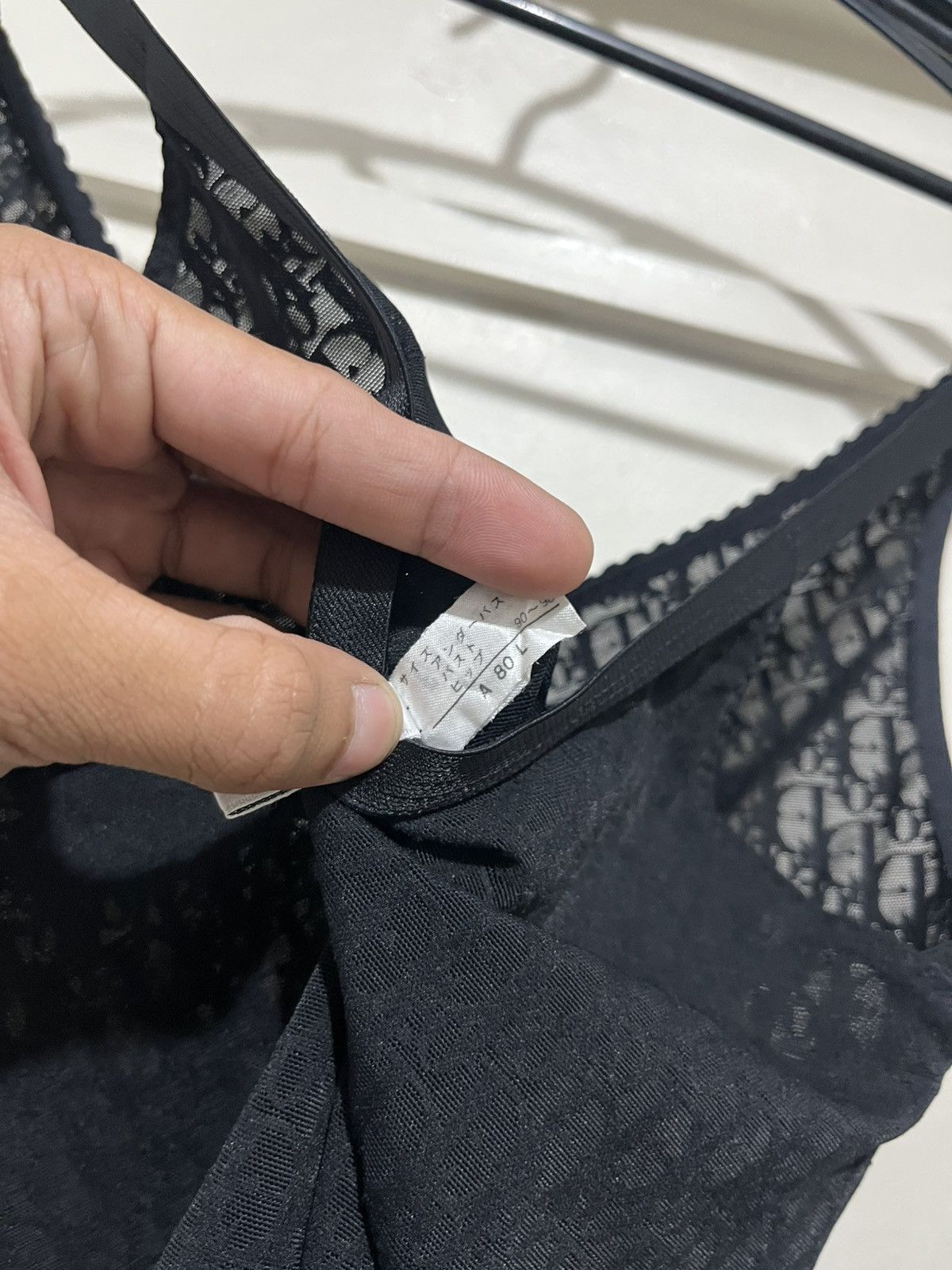 Dior Rare Vintage Christian Dior 1990’s Monogram Sheer Bodysuit Size L / US 10 / IT 46 - 10 Thumbnail