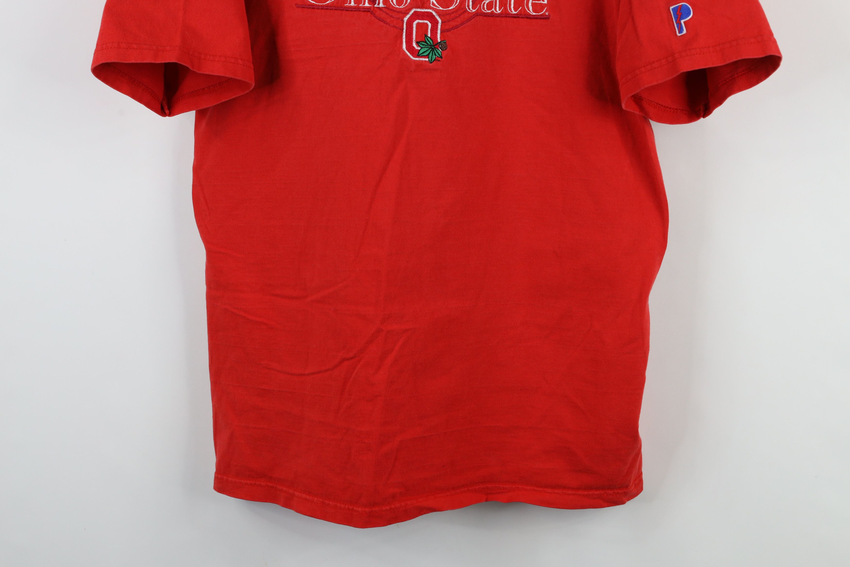 Vintage Vintage 90s Ohio State University Football T-Shirt Red Size US L / EU 52-54 / 3 - 3 Thumbnail