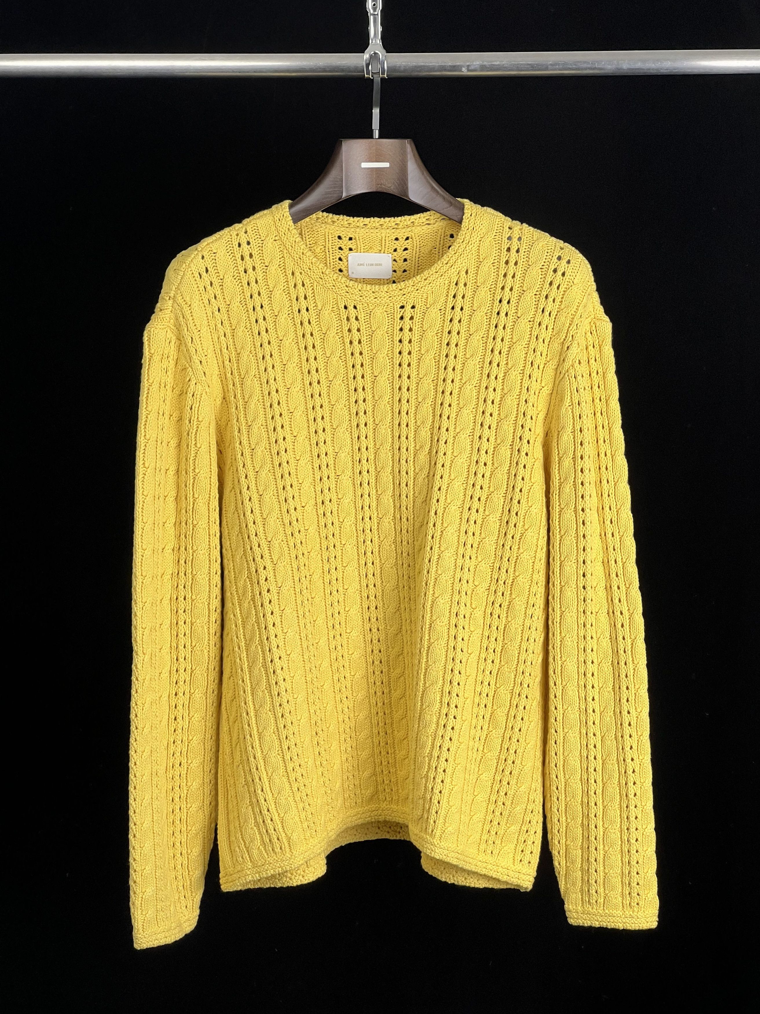 Aime Leon Dore Brand New Pointelle Cable Crewneck Sweater | Grailed