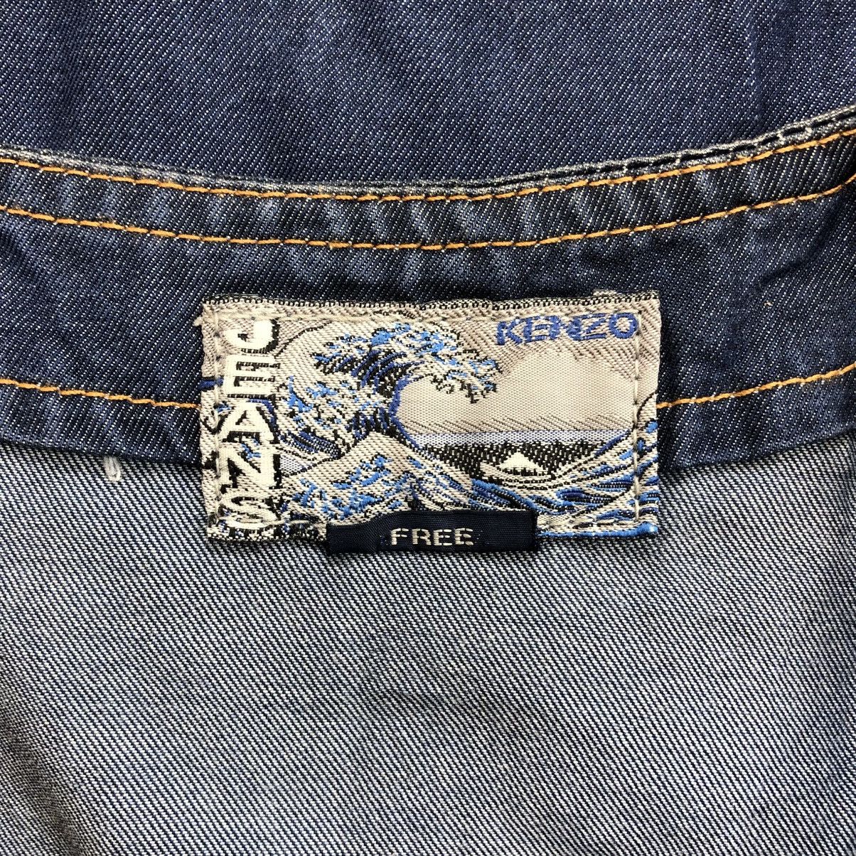 Japanese Brand × Kenzo × Vintage Vintage Kenzo Jeans Asian Double Pocket Denim Vest Size M / US 6-8 / IT 42-44 - 9 Thumbnail