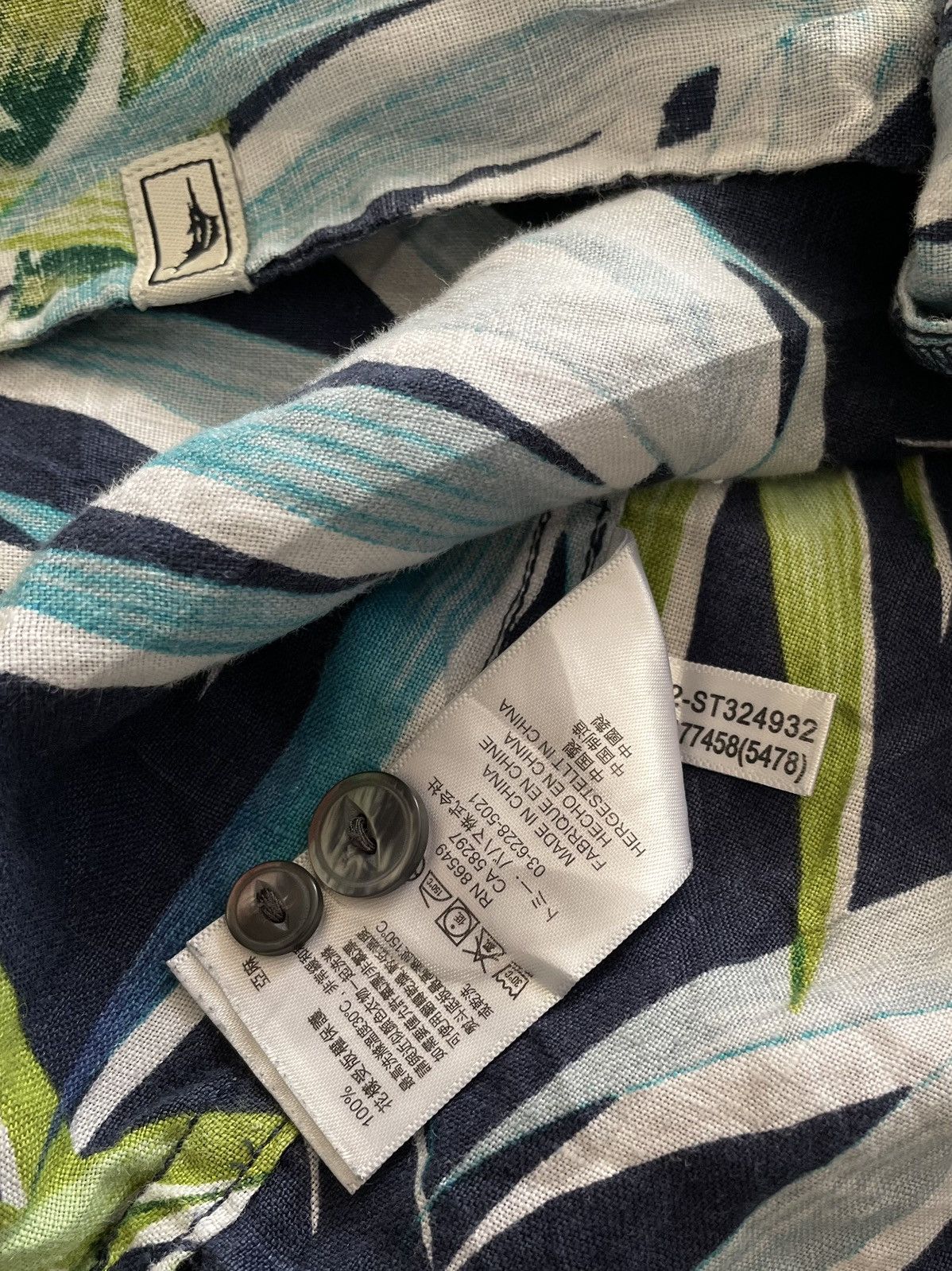 Tommy Bahama Tommy Bahama Linen Aloha Hawaiian Shirt Unworn Size US L / EU 52-54 / 3 - 11 Thumbnail
