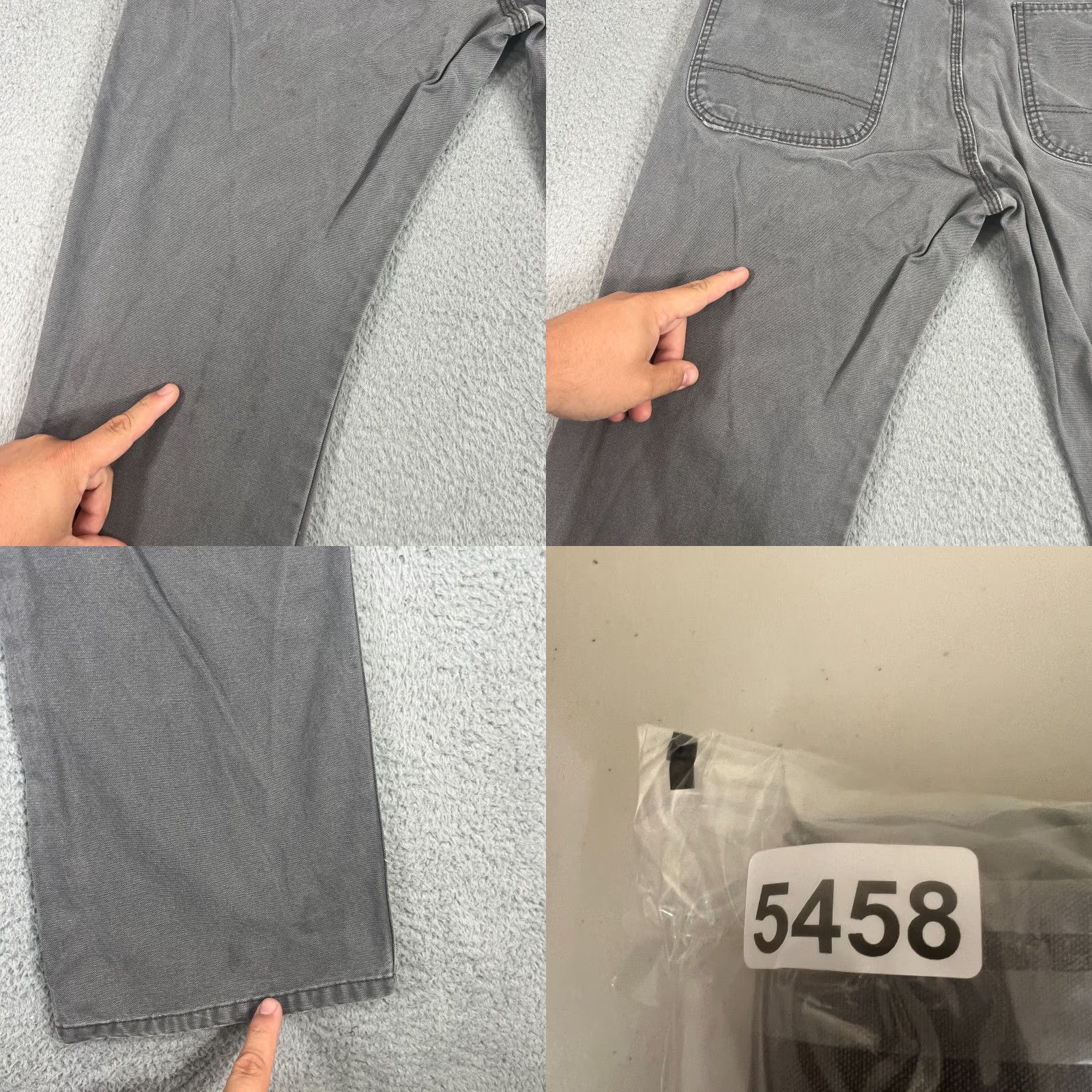 Dickies VINTAGE Dickies Carpenter Pants Men's Size 36x30 Cotton Canvas Gray Workwear Slim Fit Size US 36 / EU 52 - 8 Thumbnail