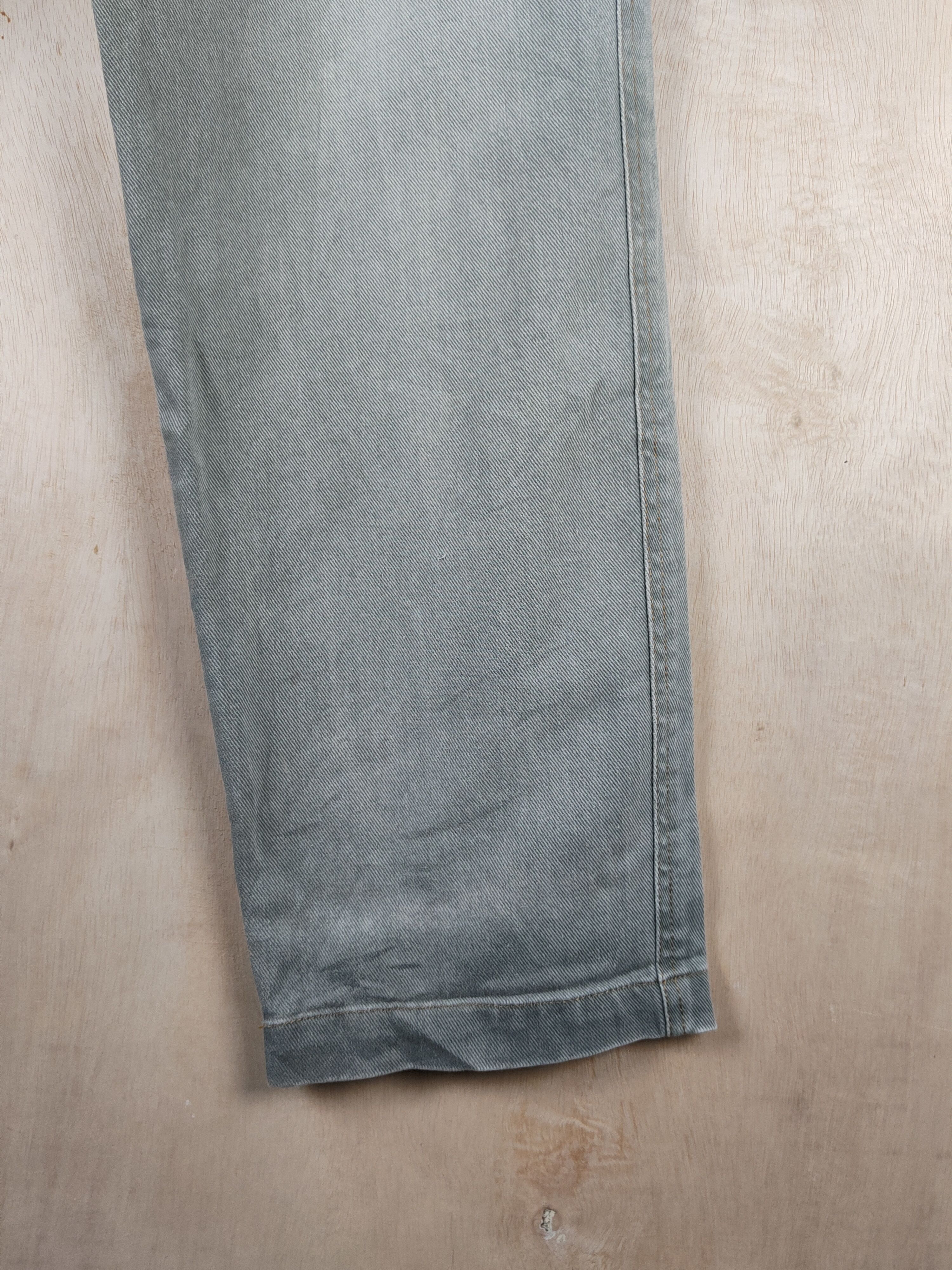Japanese Brand Street Walker Green Faded Distressed Ripped Jeans #S2507 Size US 30 / EU 46 - 6 Thumbnail