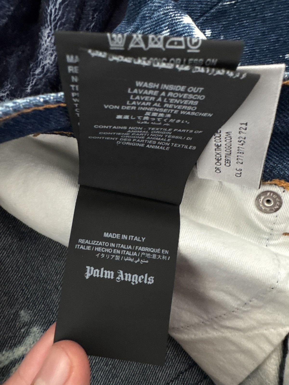 Palm Angels Palm Angels Galaxy Dye Slim Fit Jeans Size US 34 / EU 50 - 9 Thumbnail