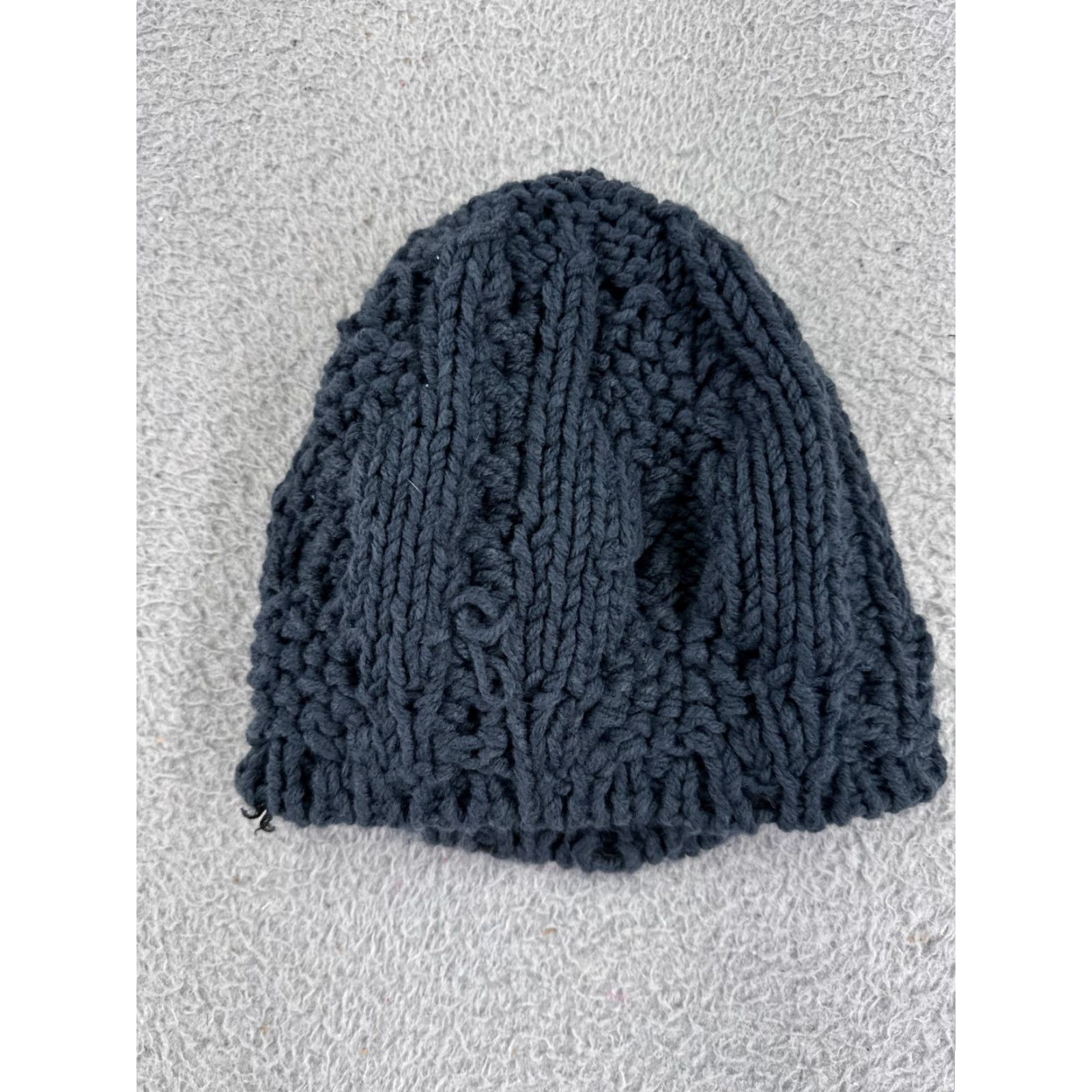 Urban Outfitters VINTAGE Beanie Toque Urban Outfitters Women One Size Blue Knit 100% Acrylic Embroidered Logo Snow Theme Winter Adult Womens Size ONE SIZE - 4 Thumbnail