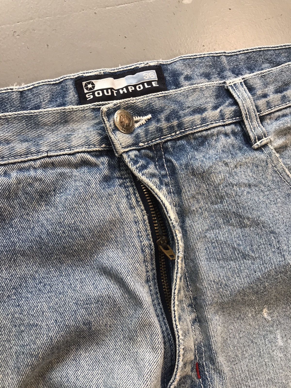 Southpole × Vintage Vintage Southpole white tab baggy fit denim Size US 38 / EU 54 - 5 Thumbnail