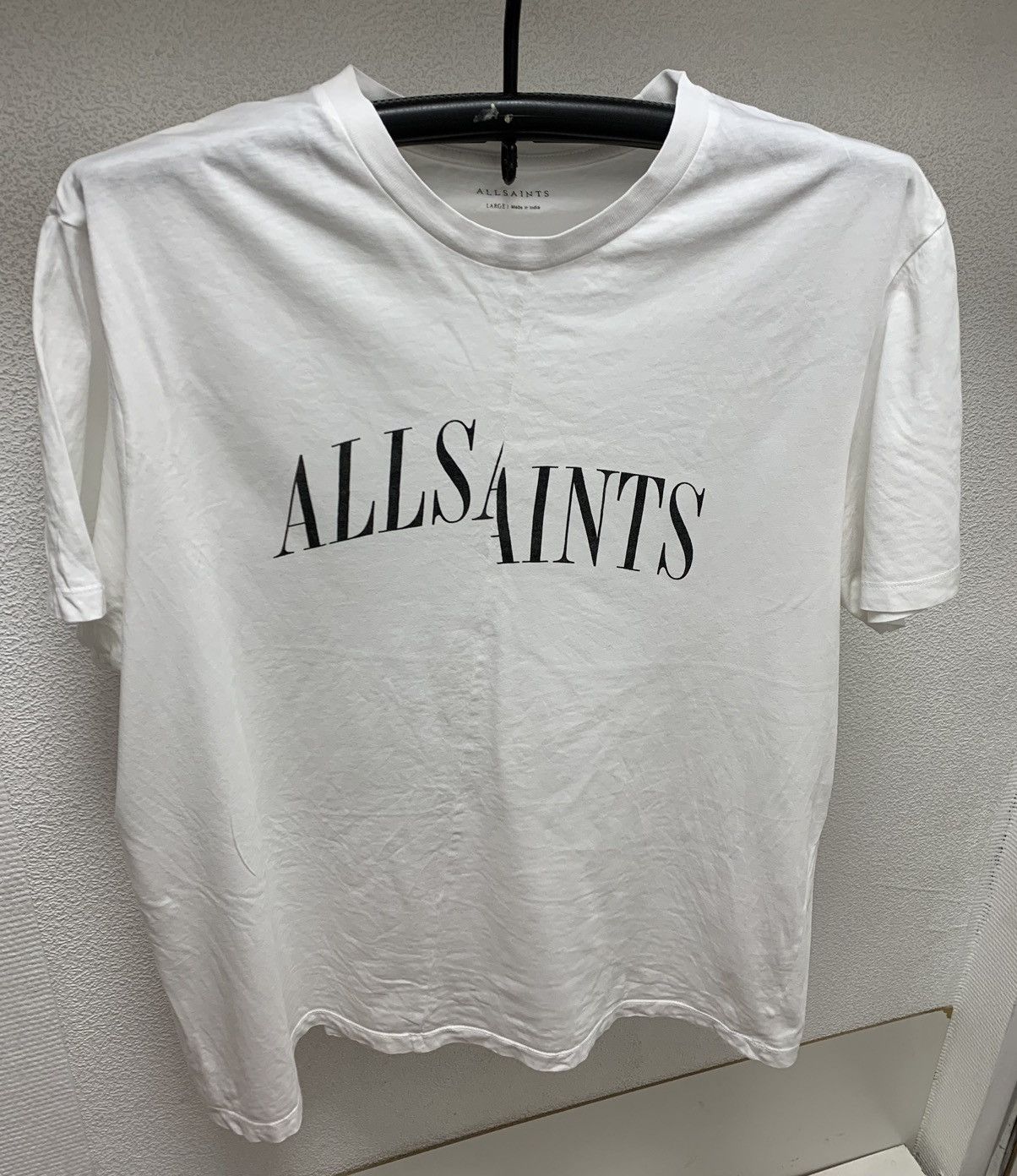 Allsaints Allsaints big logo white t-shirt L sz Japanese brand Size US L / EU 52-54 / 3 - 1 Thumbnail
