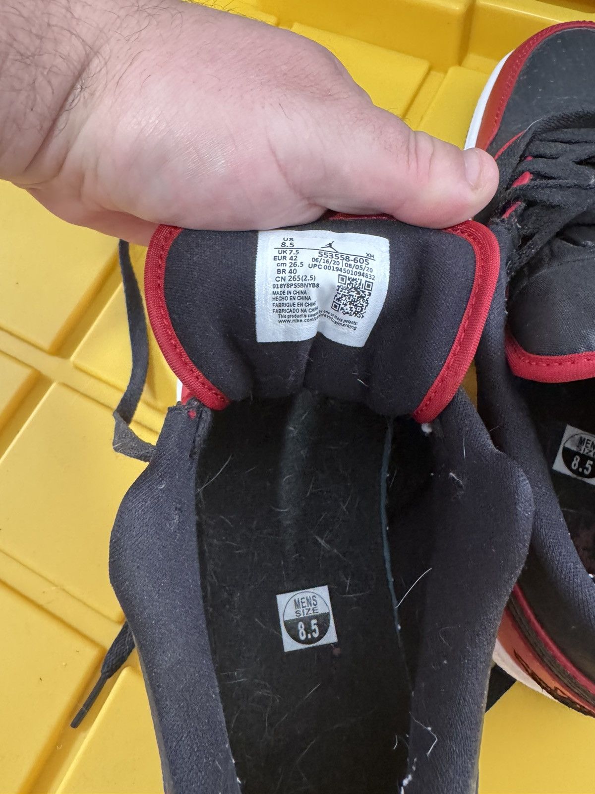 Jordan Brand Jordan Red and Black Sneakers Size US 8.5 / EU 41-42 - 5 Thumbnail