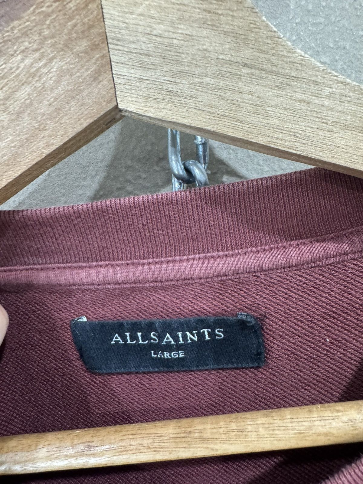 Allsaints AllSaints London Sweatshirt Pullover Big Logo Luxury Size US L / EU 52-54 / 3 - 3 Thumbnail