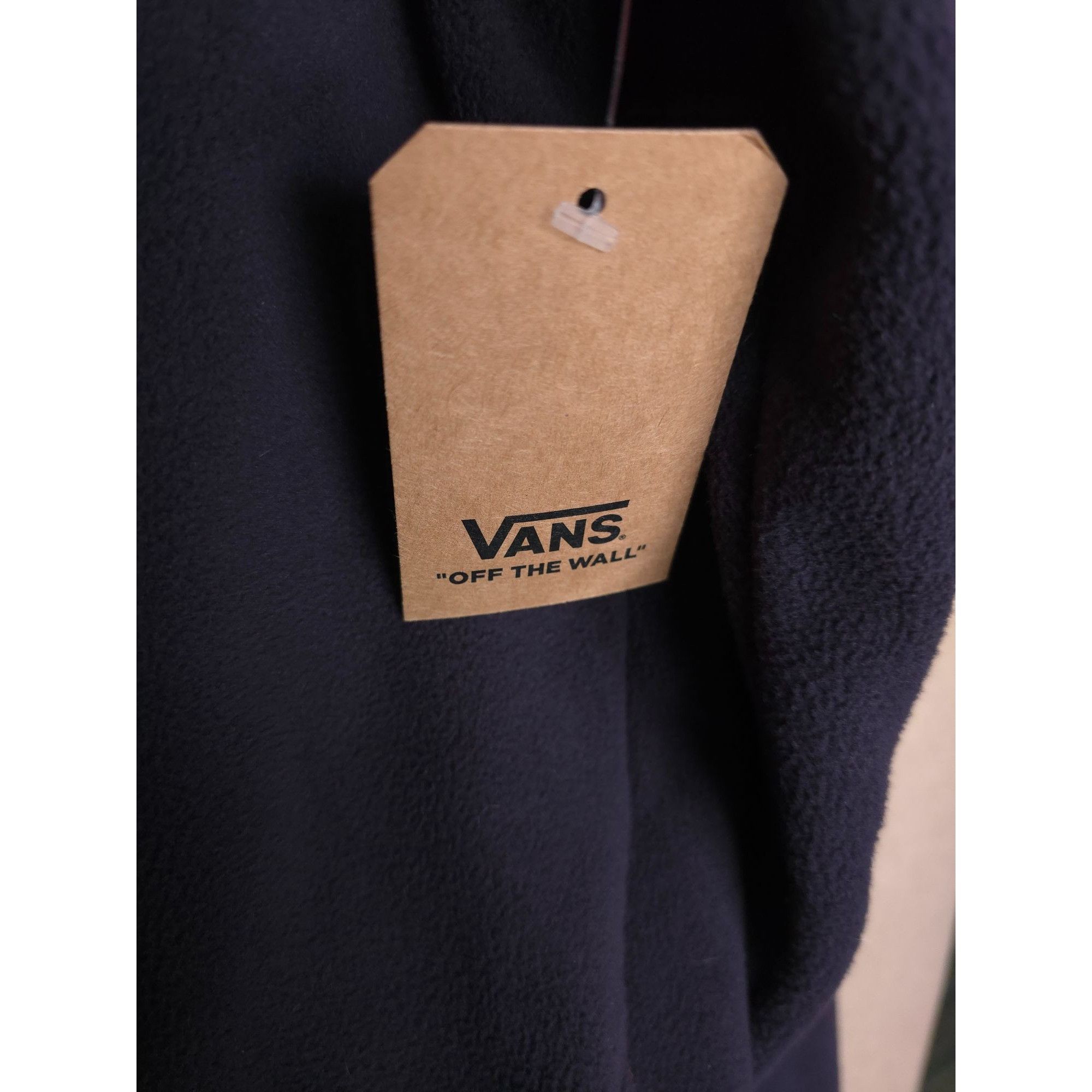 Vans Vans Mens Black & Red Fleece Pullover Jacket Small Half-Zip Size US S / EU 44-46 / 1 - 8 Thumbnail