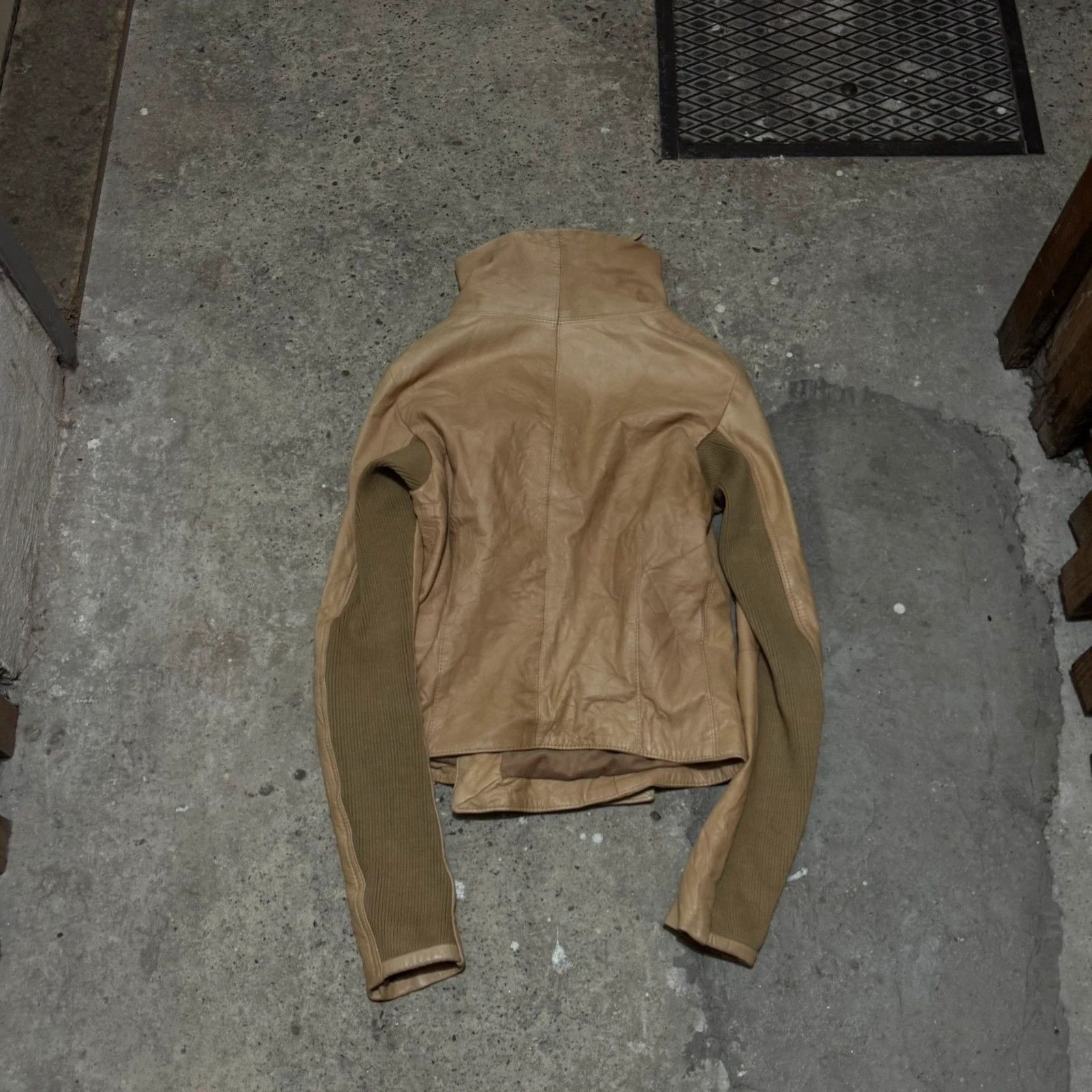 Other High neck avant garde asymmetrical zip leather jacket Size S / US 4 / IT 40 - 6 Thumbnail
