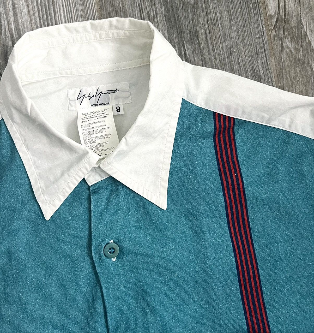 Yohji Yamamoto SS2007 Yohji Yamamoto ZZ Fantastical Blue Runway Button Up Size US L / EU 52-54 / 3 - 8 Thumbnail