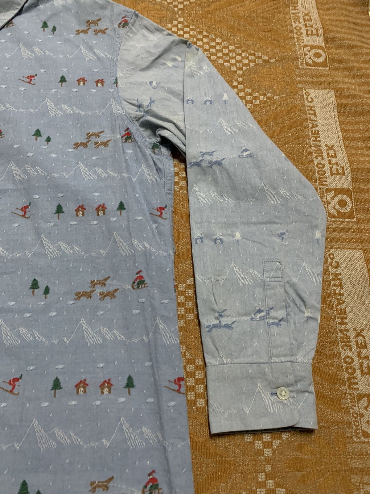 Issey Miyake 90s NE-NET ISSEY MIYAKE BUTTON UP SHIRT FULLPRINT DESIGN Size US XL / EU 56 / 4 - 5 Thumbnail