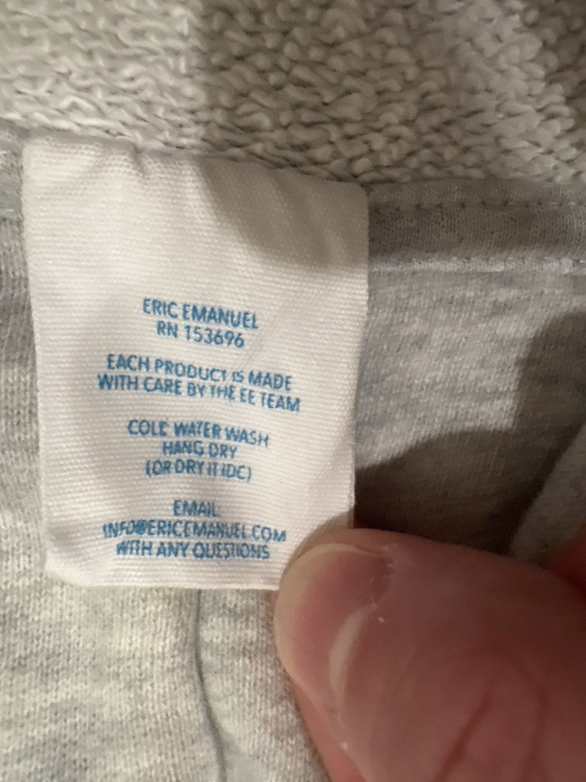 Eric Emanuel Eric Emanuel Gray Zip-up Hoodie Size US M / EU 48-50 / 2 - 5 Thumbnail