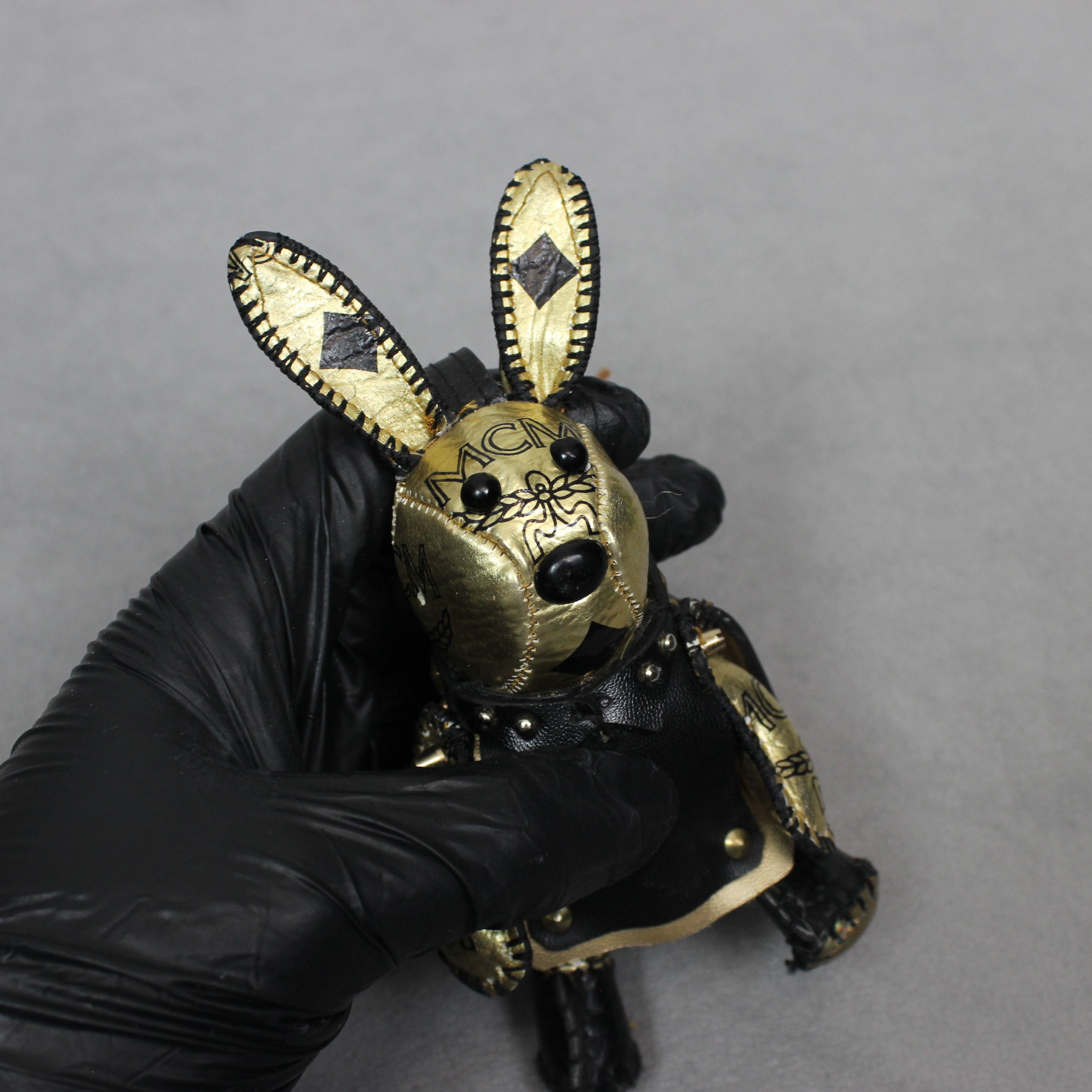 MCM MCM black gold rabbit toys leather monogram Size ONE SIZE - 3 Thumbnail