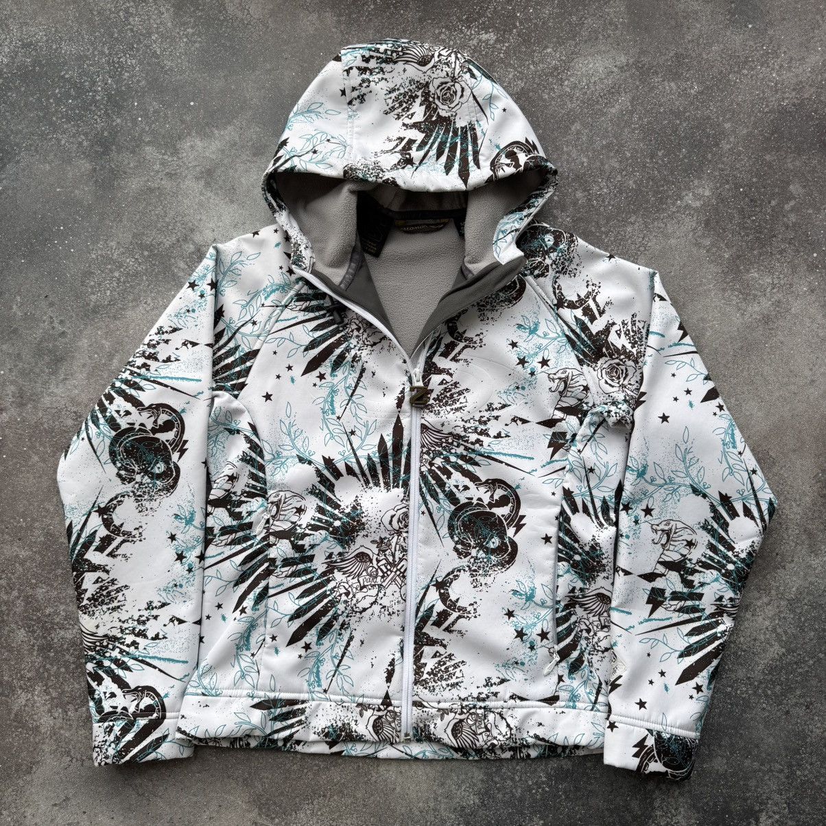 Salomon Salomon Tattoo Printed Vintage Gorpcore Ski Zip Jacket Size S / US 4 / IT 40 - 1 Thumbnail