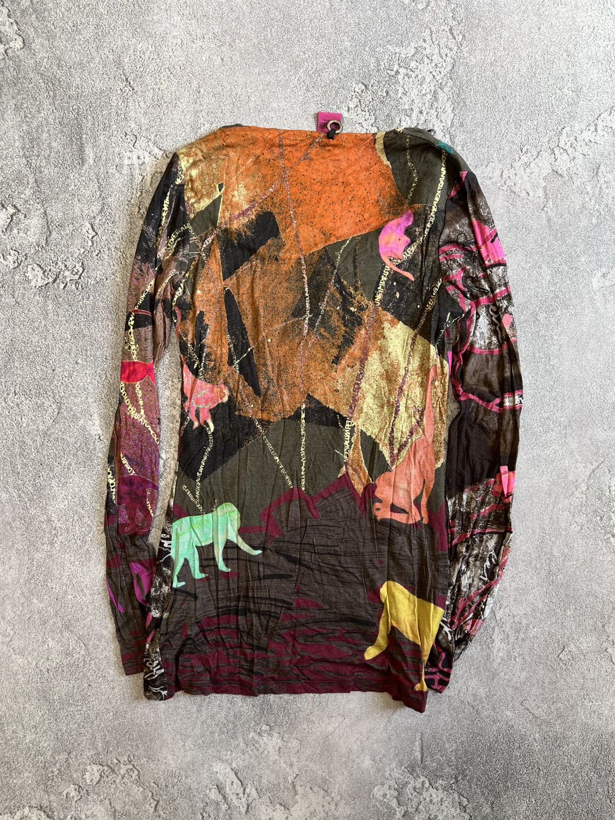 Designer Save The Queen S All Printed Long Sleeve Top Blouse Gaultier Size S / US 4 / IT 40 - 4 Thumbnail