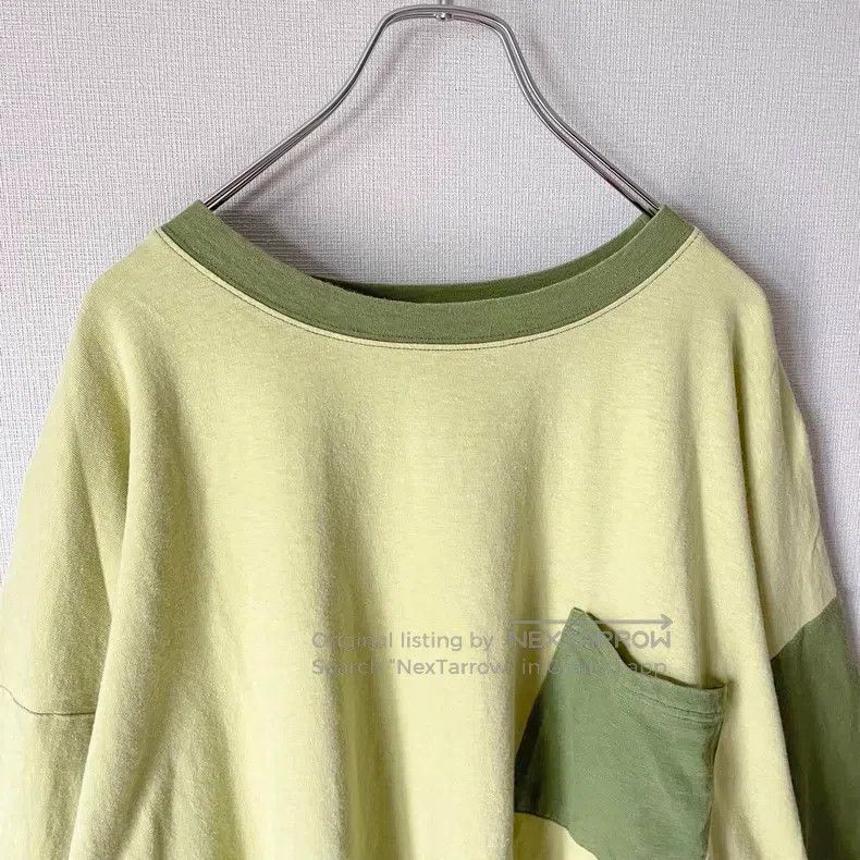 Kapital Kapital Avocado green stitched loose T-shirt Size US S / EU 44-46 / 1 - 3 Thumbnail