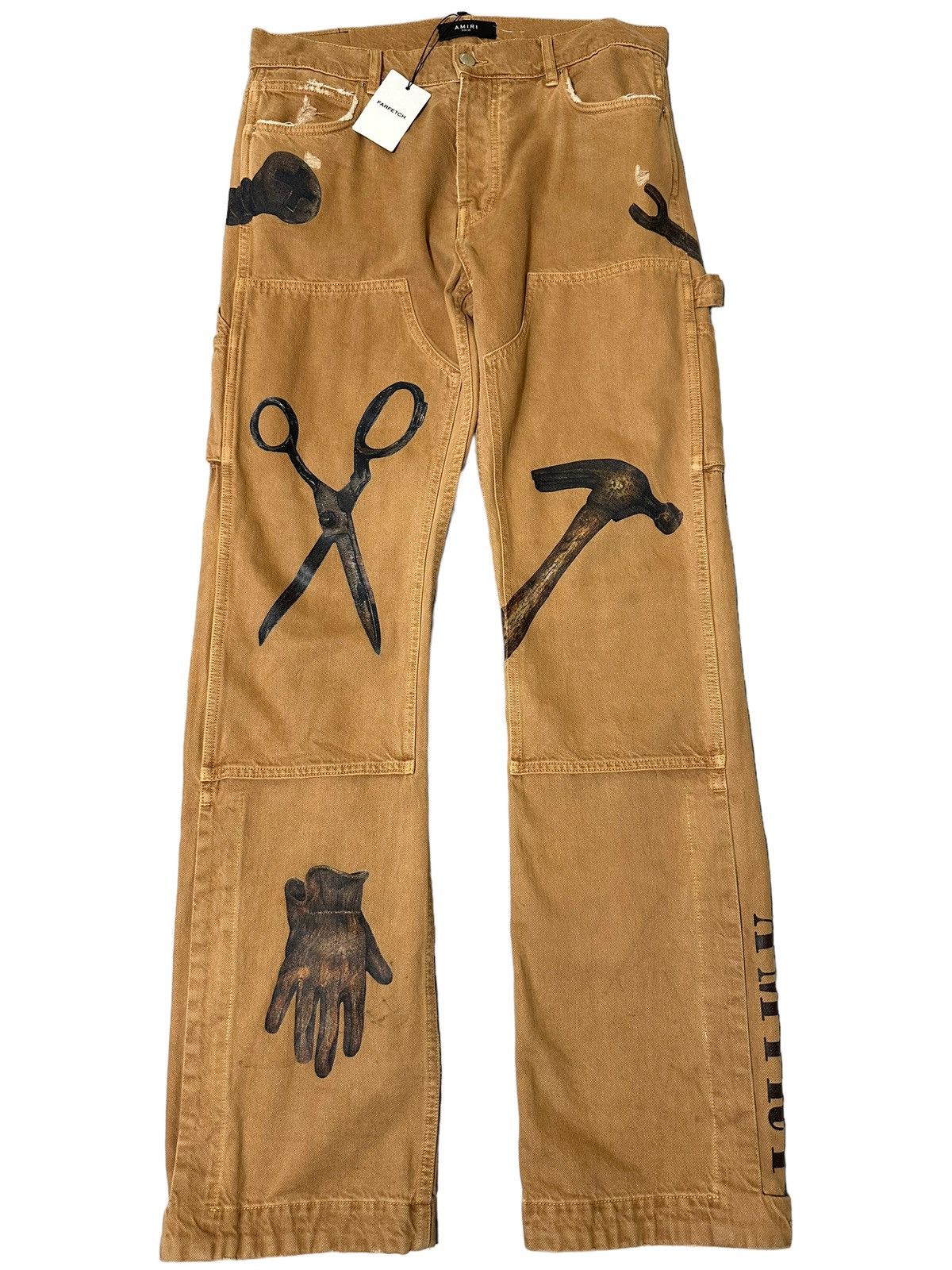 Amiri AMIRI RHEE STUDIO CARPENTER PANTS Size US 32 / EU 48 - 2 Thumbnail
