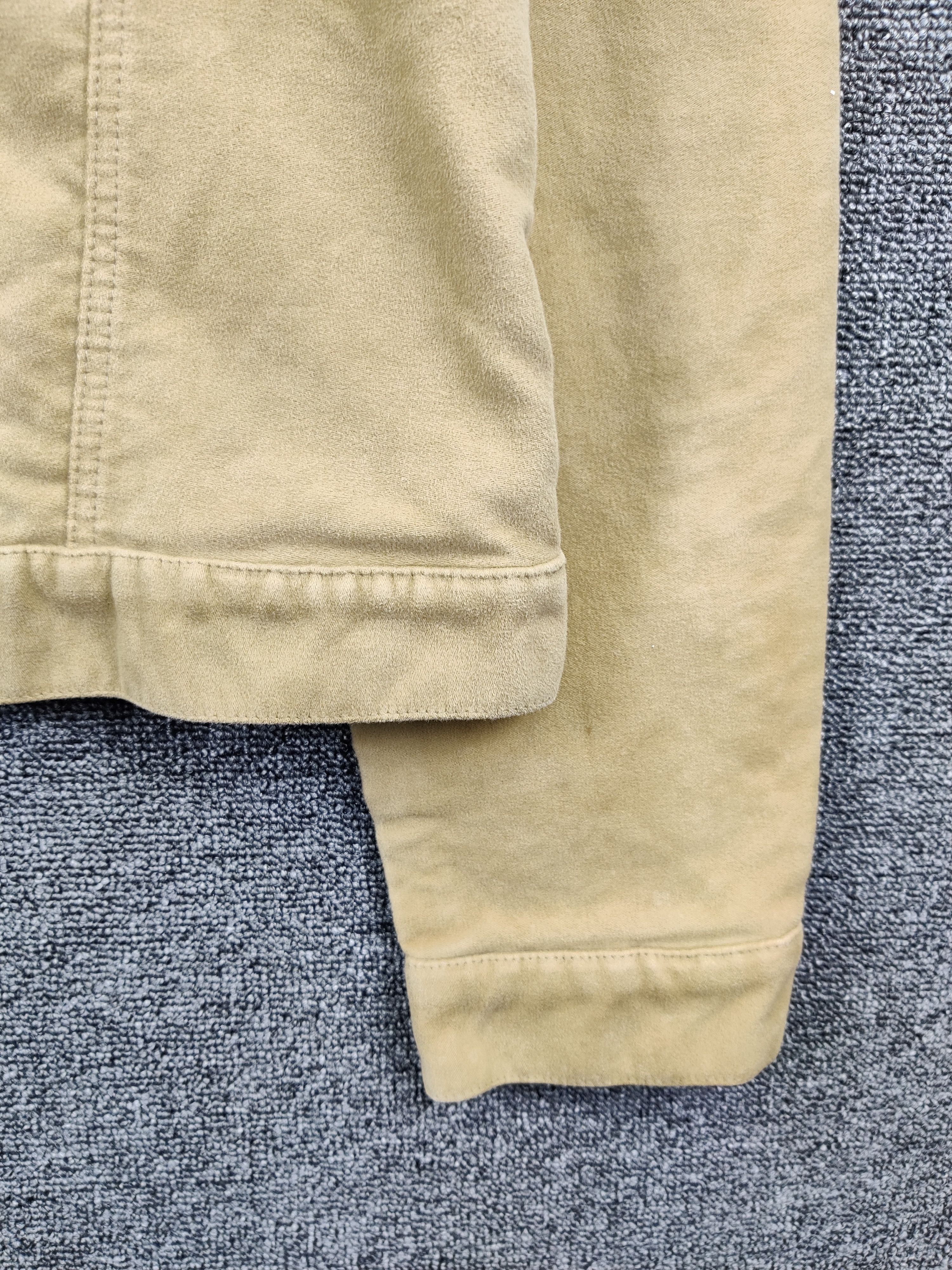 Helmut Lang Vintage Helmut Lang Cotton Beige Trucker Jacket Size US M / EU 48-50 / 2 - 2 Thumbnail