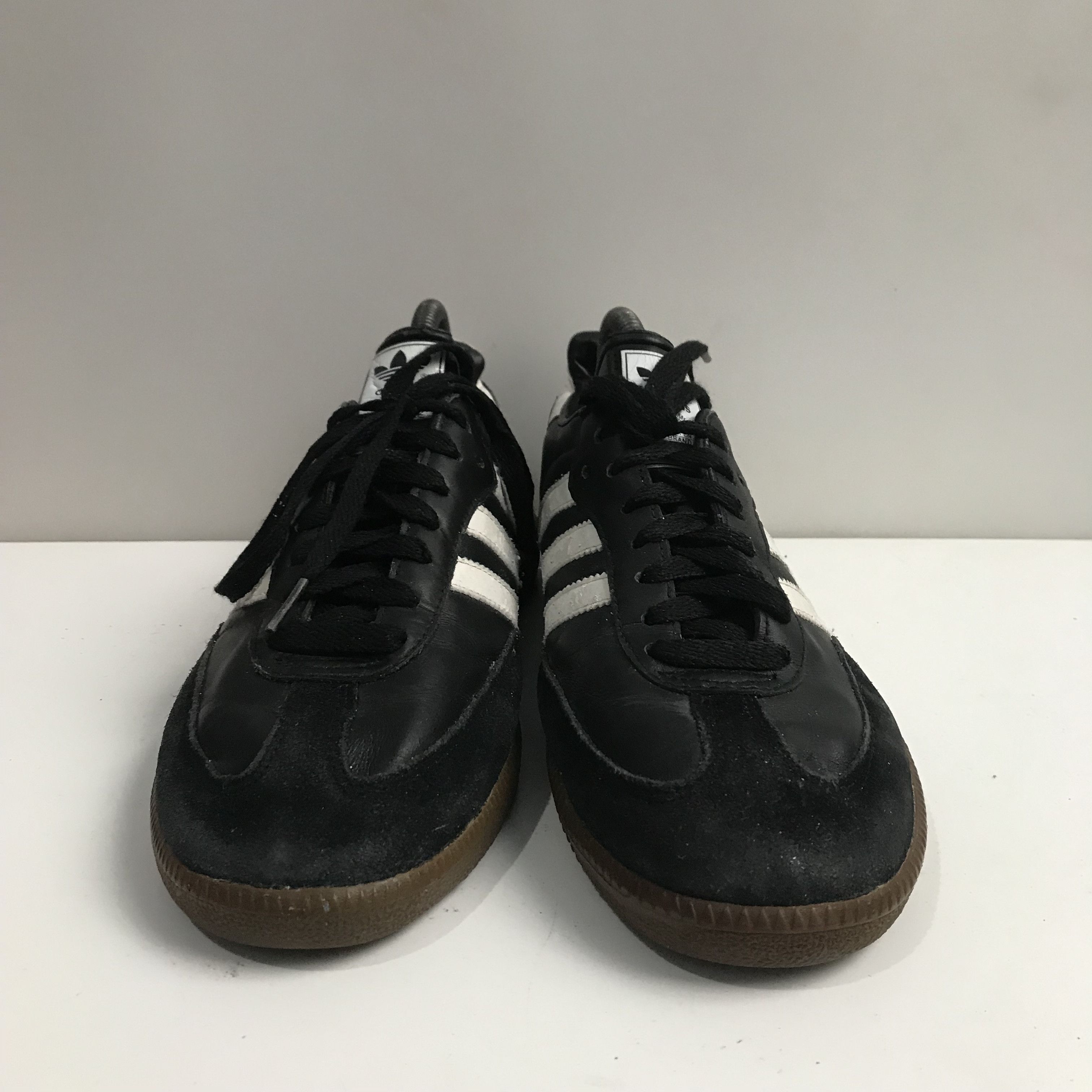 Adidas Adidas Originals Samba Classic Black leather White Stripes Size US 9 / EU 42 - 6 Thumbnail