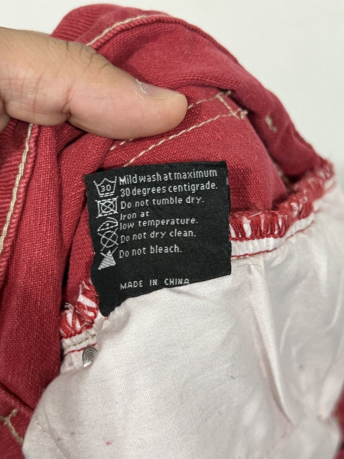 Who Decides War Who Decides War Patched Arch Carpenter Red Jeans Size US 32 / EU 48 - 13 Thumbnail